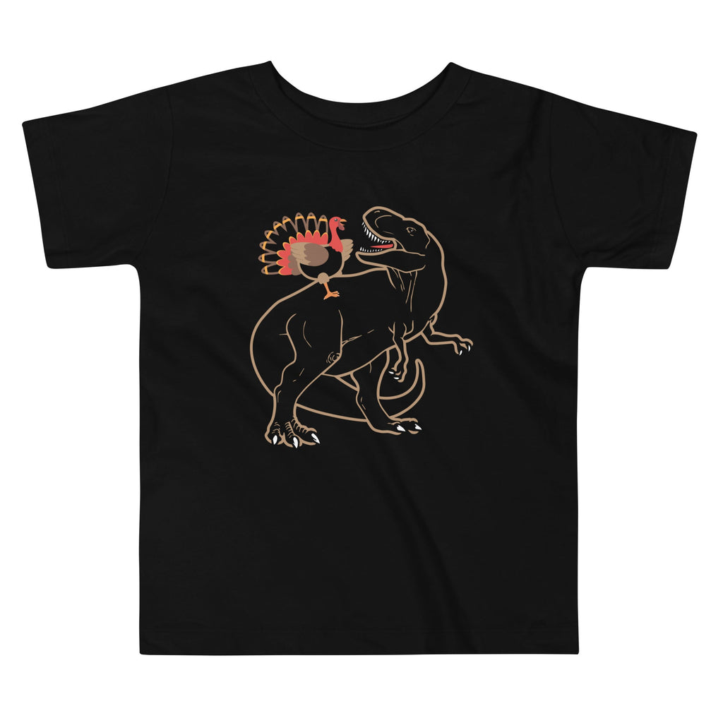Turkey Riding T-Rex Kid's Toddler - Adult & Kids T-Shirts, Sweatshirts & Hoodies apparel design preview 1