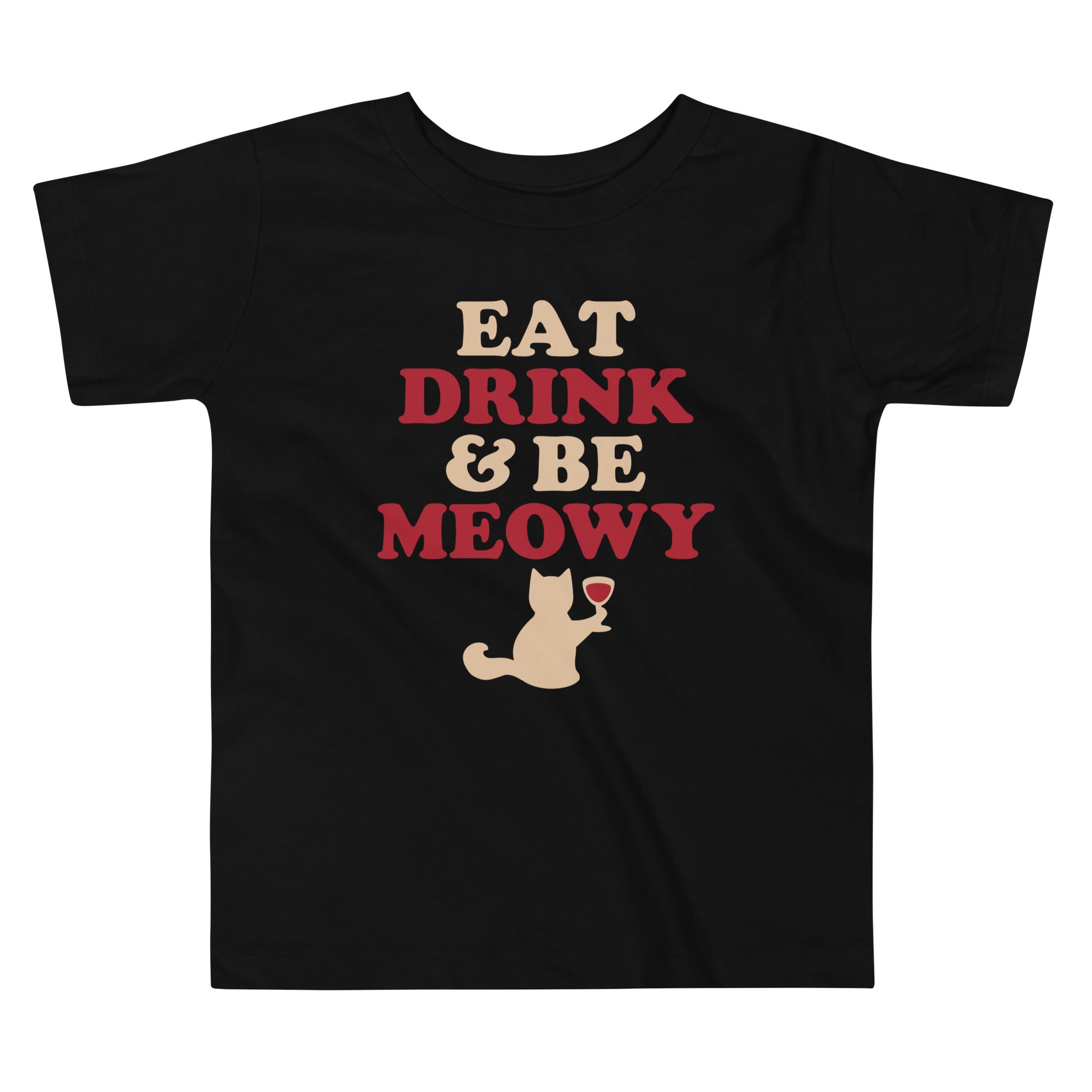 Eat Drink Be Meowy Kid's Toddler - Adult & Kids T-Shirts, Sweatshirts & Hoodies apparel design preview 1