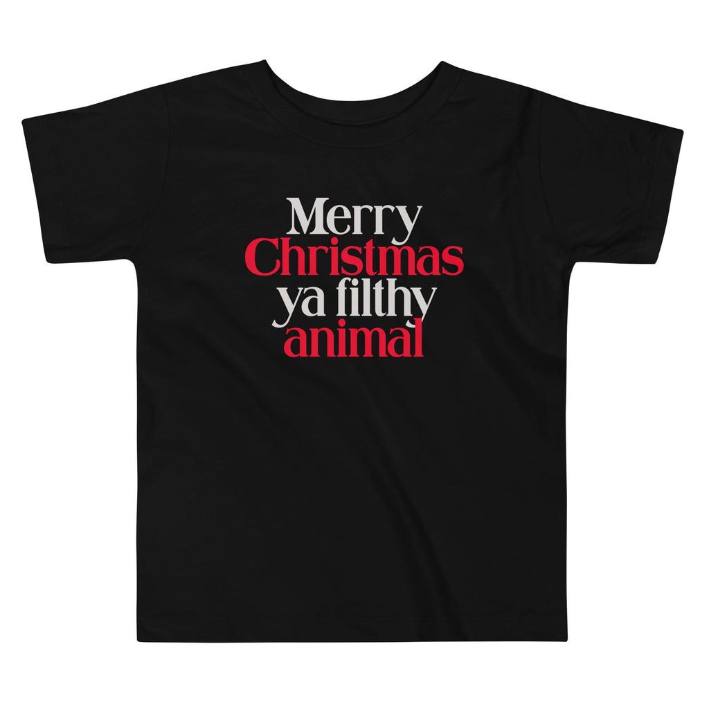 Merry Christmas Ya Filthy Animal Kid's Toddler - Adult & Kids T-Shirts, Sweatshirts & Hoodies apparel design preview 1