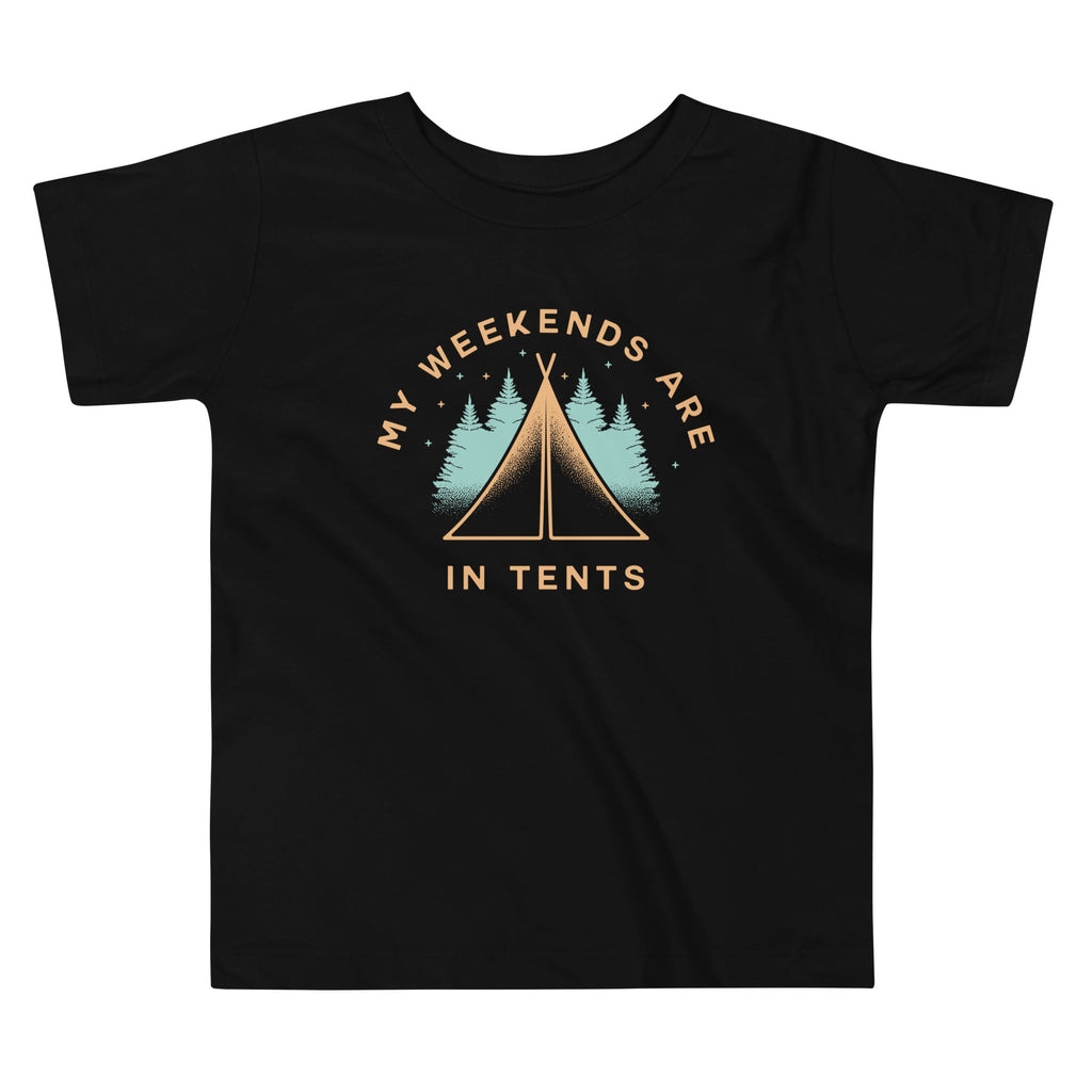 My Weekends Are In Tents Kid's Toddler - Adult & Kids T-Shirts, Sweatshirts & Hoodies apparel design preview 1
