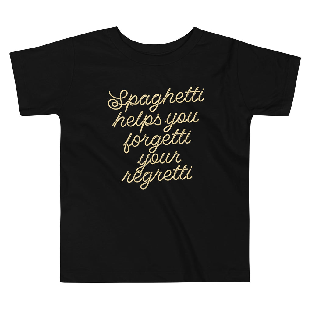 Spaghetti Helps You Forgetti Your Regretti Kid's - Adult & Kids T-Shirts, Sweatshirts & Hoodies apparel design preview 1