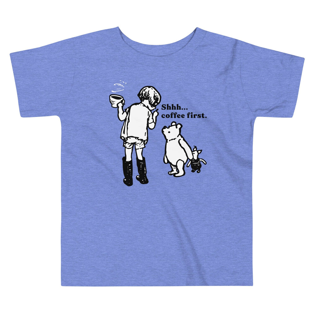 Shhh Coffee First Kid's Toddler - Adult & Kids T-Shirts, Sweatshirts & Hoodies apparel design preview 1