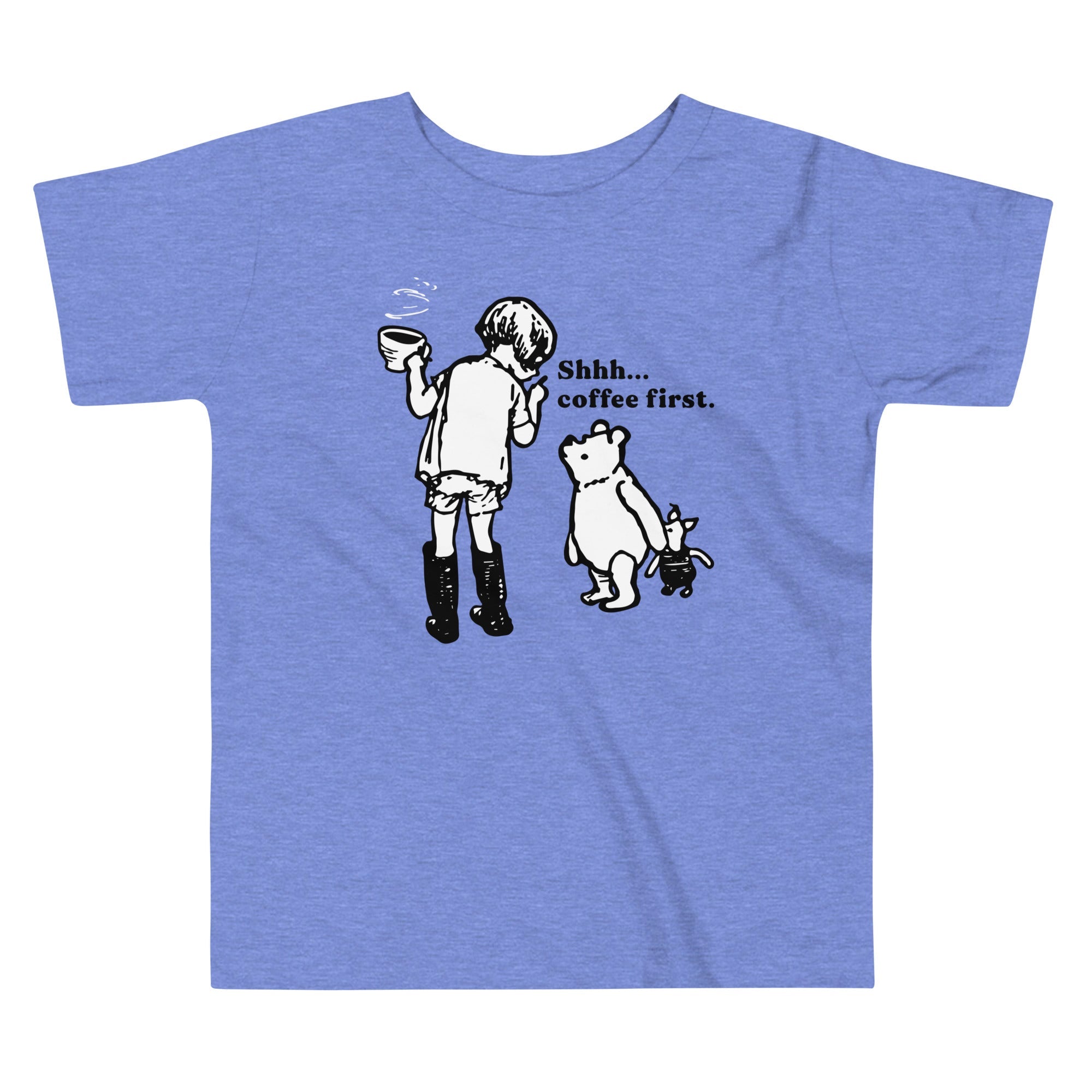 Shhh Coffee First Kid's Toddler - Adult & Kids T-Shirts, Sweatshirts & Hoodies apparel design preview 1