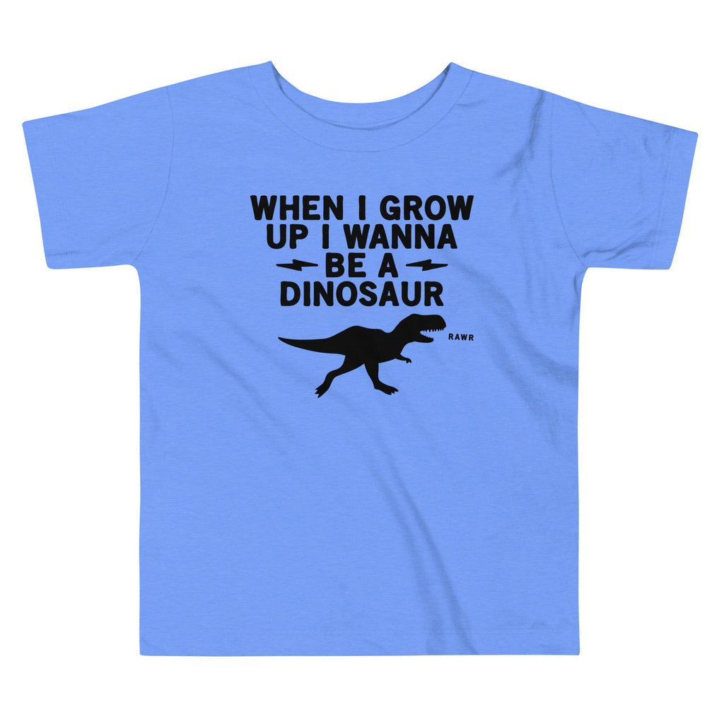 When I Grow Up Wanna Be A Dinosaur Kid's Toddler - Adult & Kids T-Shirts, Sweatshirts & Hoodies apparel design preview 1