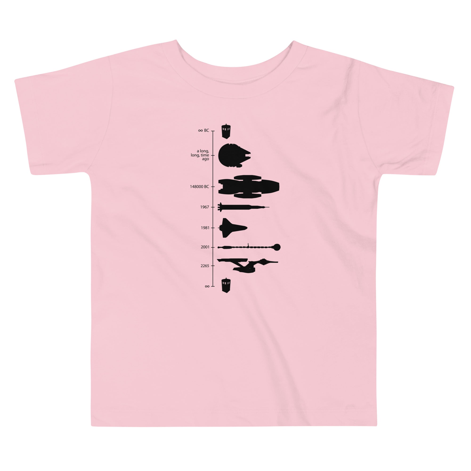 Space Ship Timeline Kid's Toddler - Adult & Kids T-Shirts, Sweatshirts & Hoodies apparel design preview 1