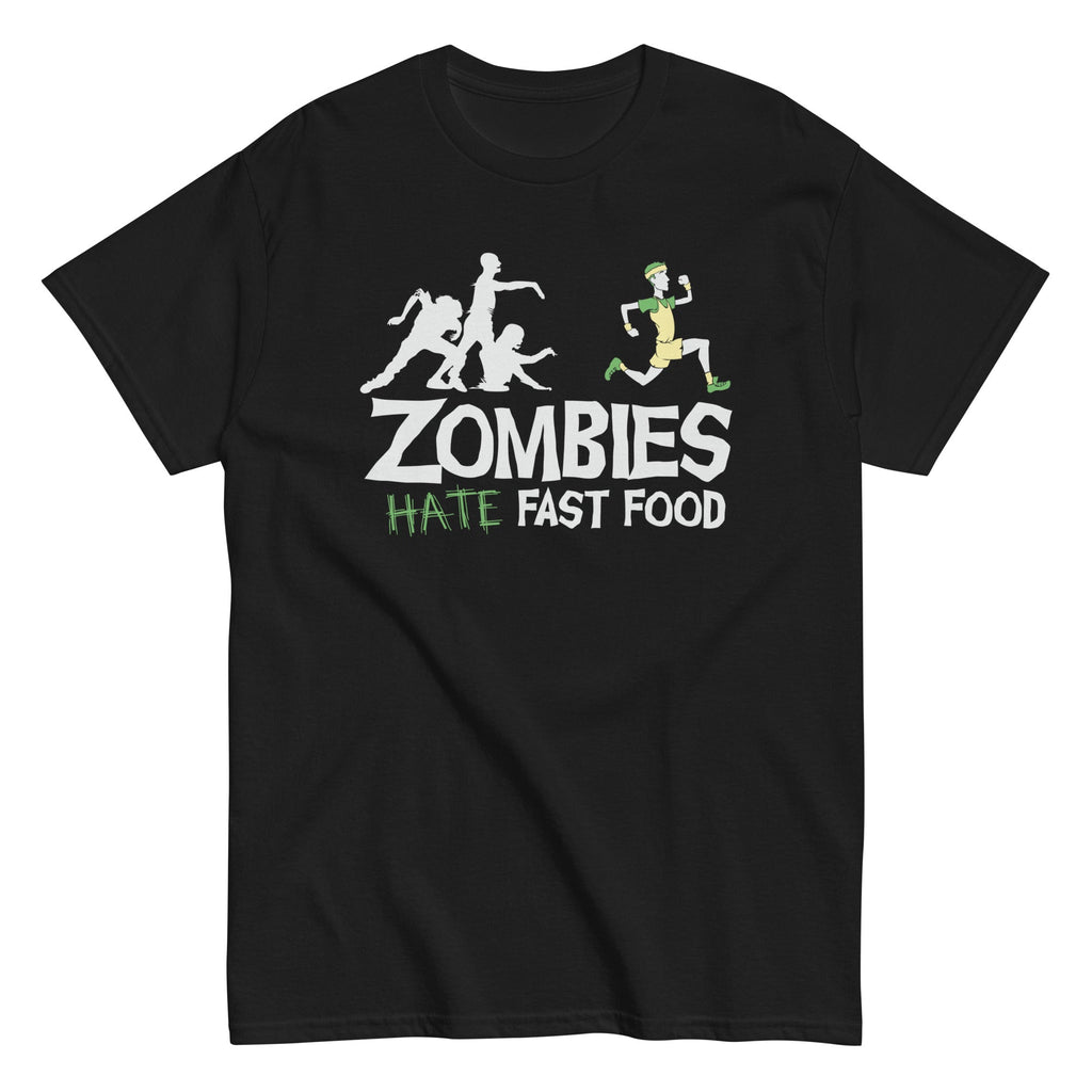 Zombies Hate Fast Food Men's Classic - Adult & Kids T-Shirts, Sweatshirts & Hoodies apparel design preview 1