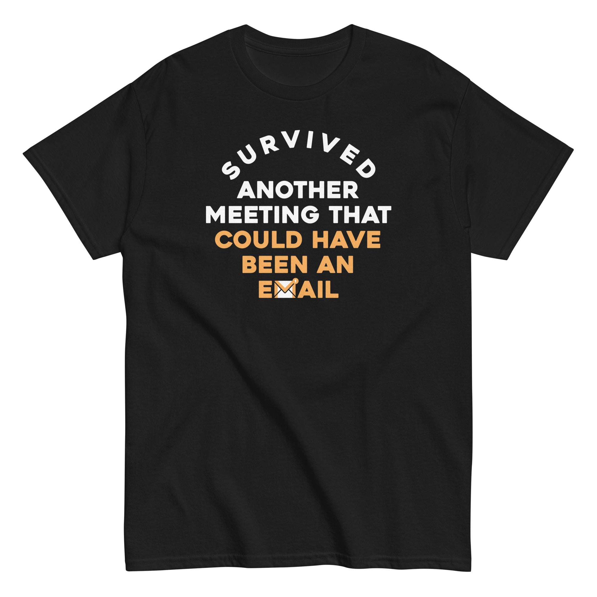 Survived Another Meeting Men's Classic - Adult & Kids T-Shirts, Sweatshirts & Hoodies apparel design preview 1
