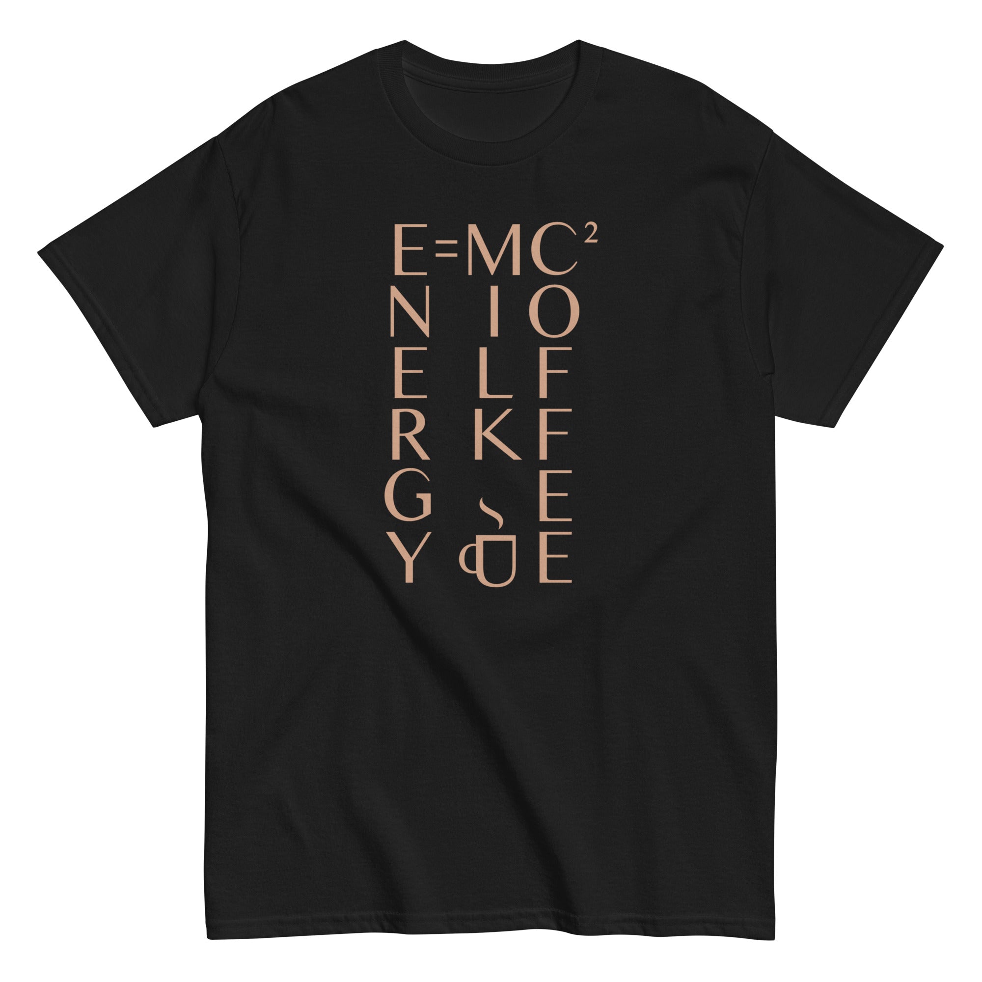Energy Equals Milk Times Coffee Squared Men's Classic - Adult & Kids T-Shirts, Sweatshirts & Hoodies apparel design preview 1