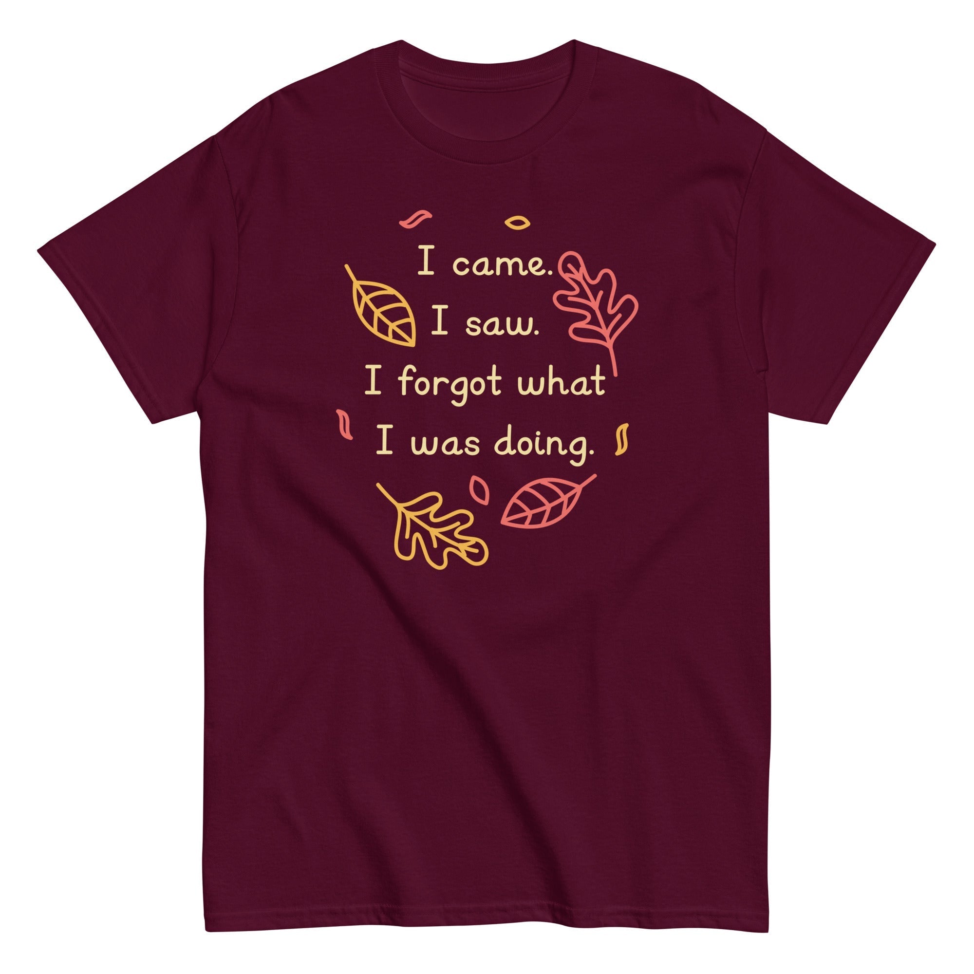 I Came. Saw. Forgot What Was Doing. Men's Classic - Adult & Kids T-Shirts, Sweatshirts & Hoodies apparel design preview 1