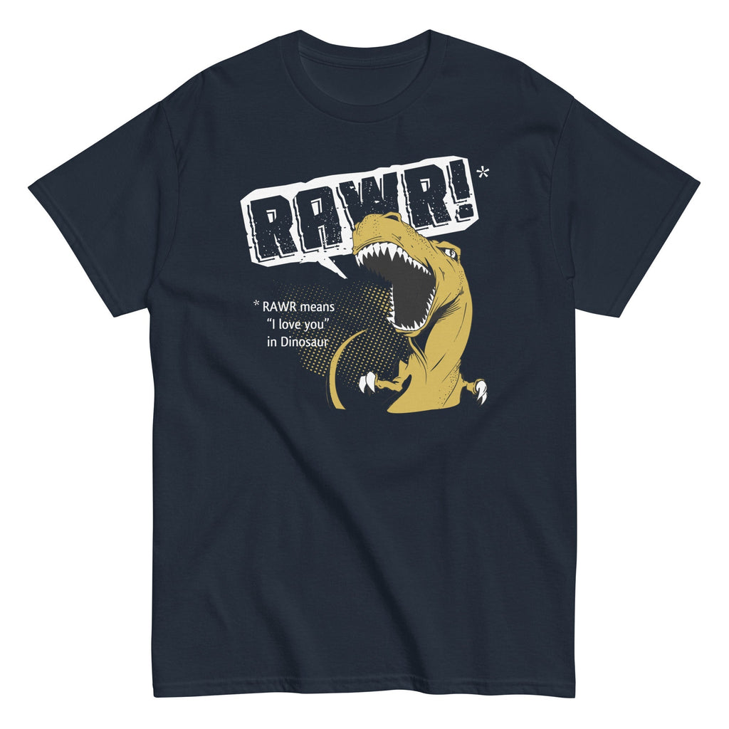 Rawr Means I Love You Men's Classic - Adult & Kids T-Shirts, Sweatshirts & Hoodies apparel design preview 1