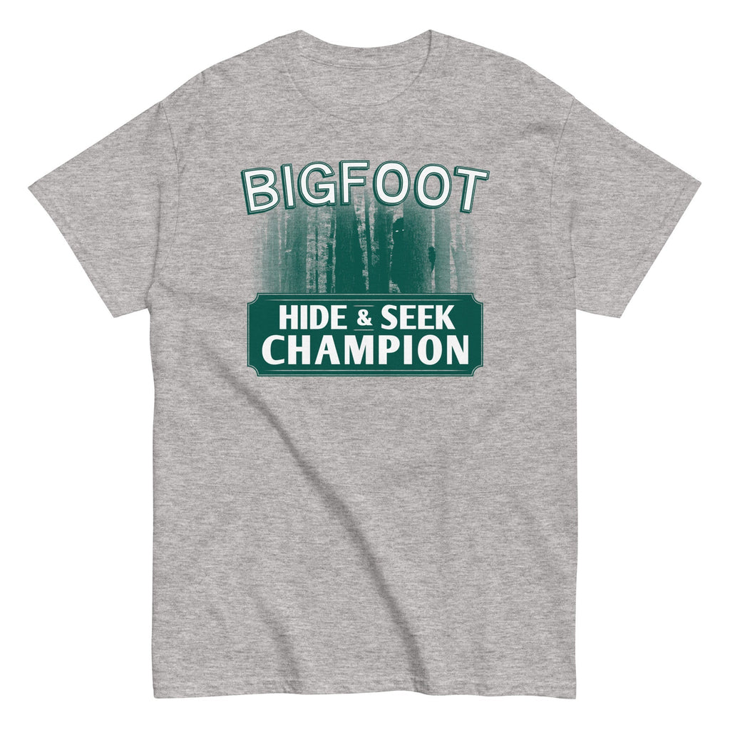 Bigfoot Hide And Seek Champion Men's Classic - Adult & Kids T-Shirts, Sweatshirts & Hoodies apparel design preview 1