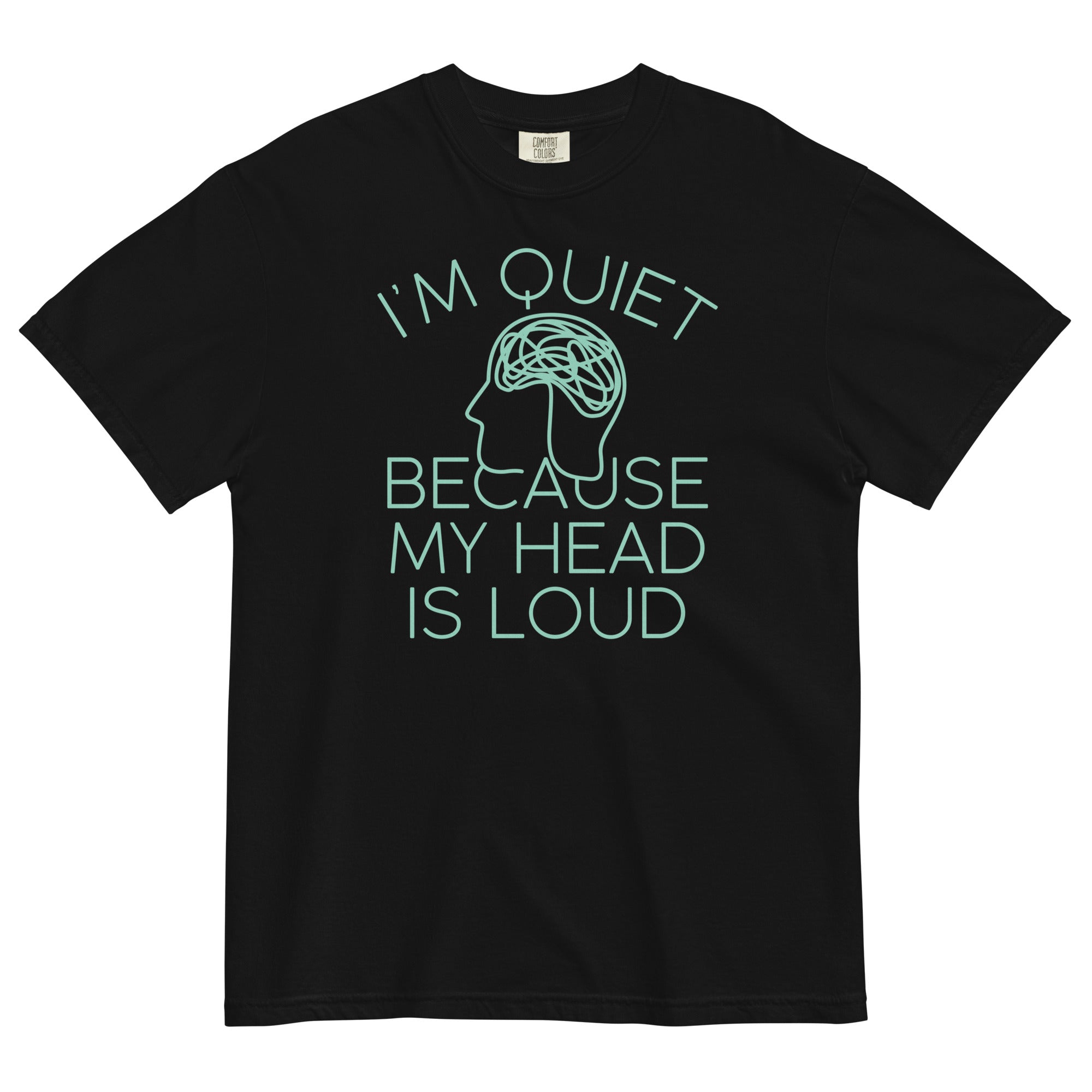 I'm Quiet Because My Head Is Loud Men's Relaxed Fit - Adult & Kids T-Shirts, Sweatshirts & Hoodies apparel design preview 1