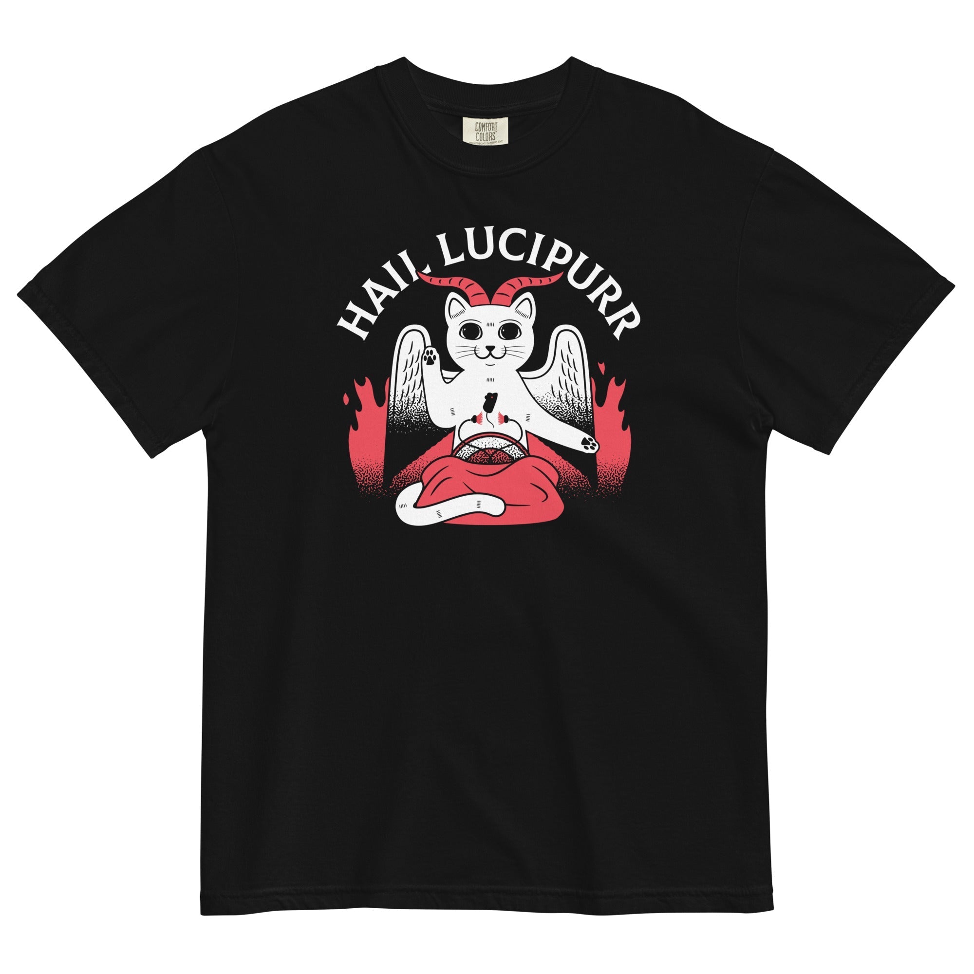 Hail Lucipurr Men's Relaxed Fit - Adult & Kids T-Shirts, Sweatshirts & Hoodies apparel design preview 1