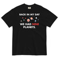 Back In My Day We Had Nine Planets Men's Relaxed Fit - Adult & Kids T-Shirts, Sweatshirts & Hoodies apparel design preview 1
