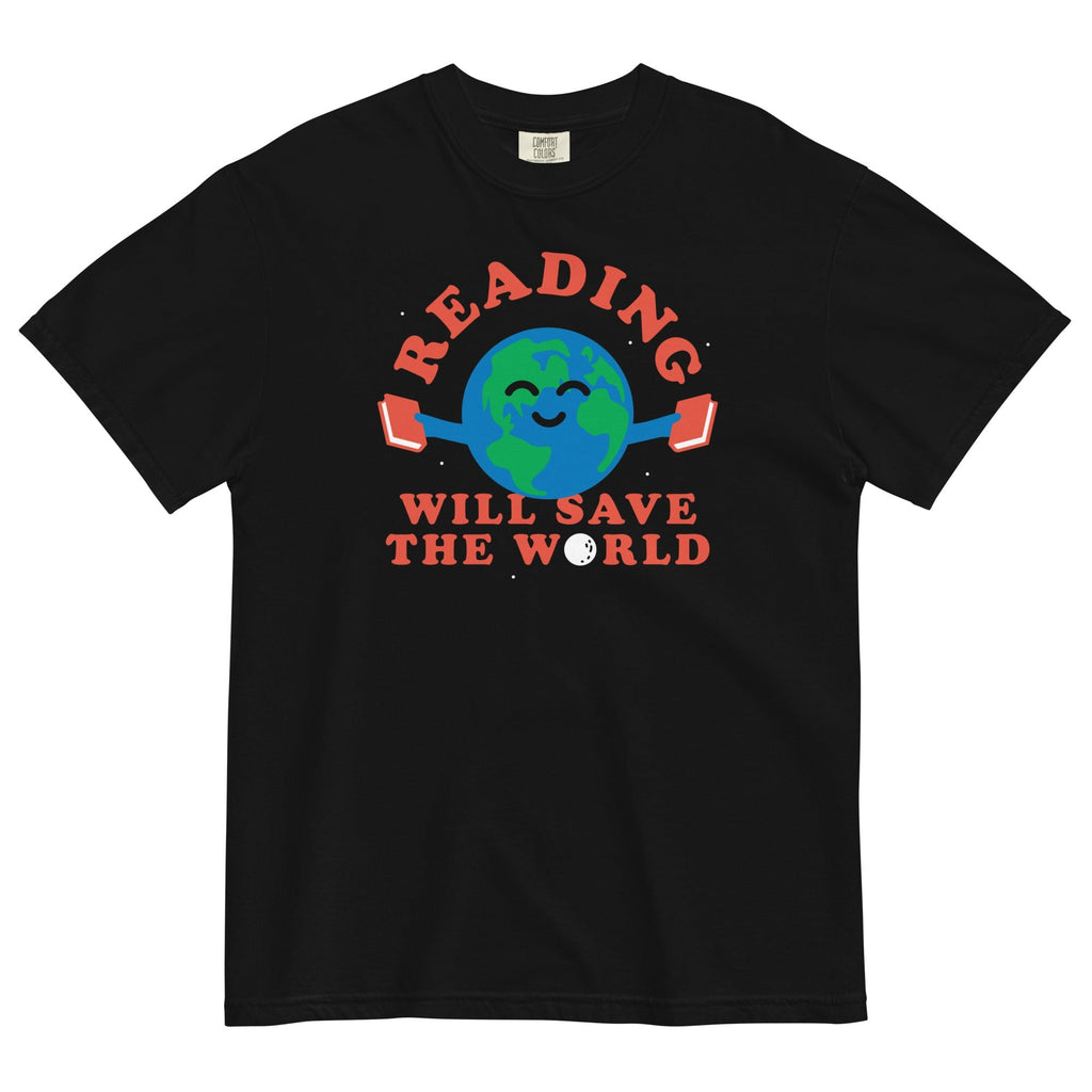 Reading Will Save The World Men's Relaxed Fit - Adult & Kids T-Shirts, Sweatshirts & Hoodies apparel design preview 1