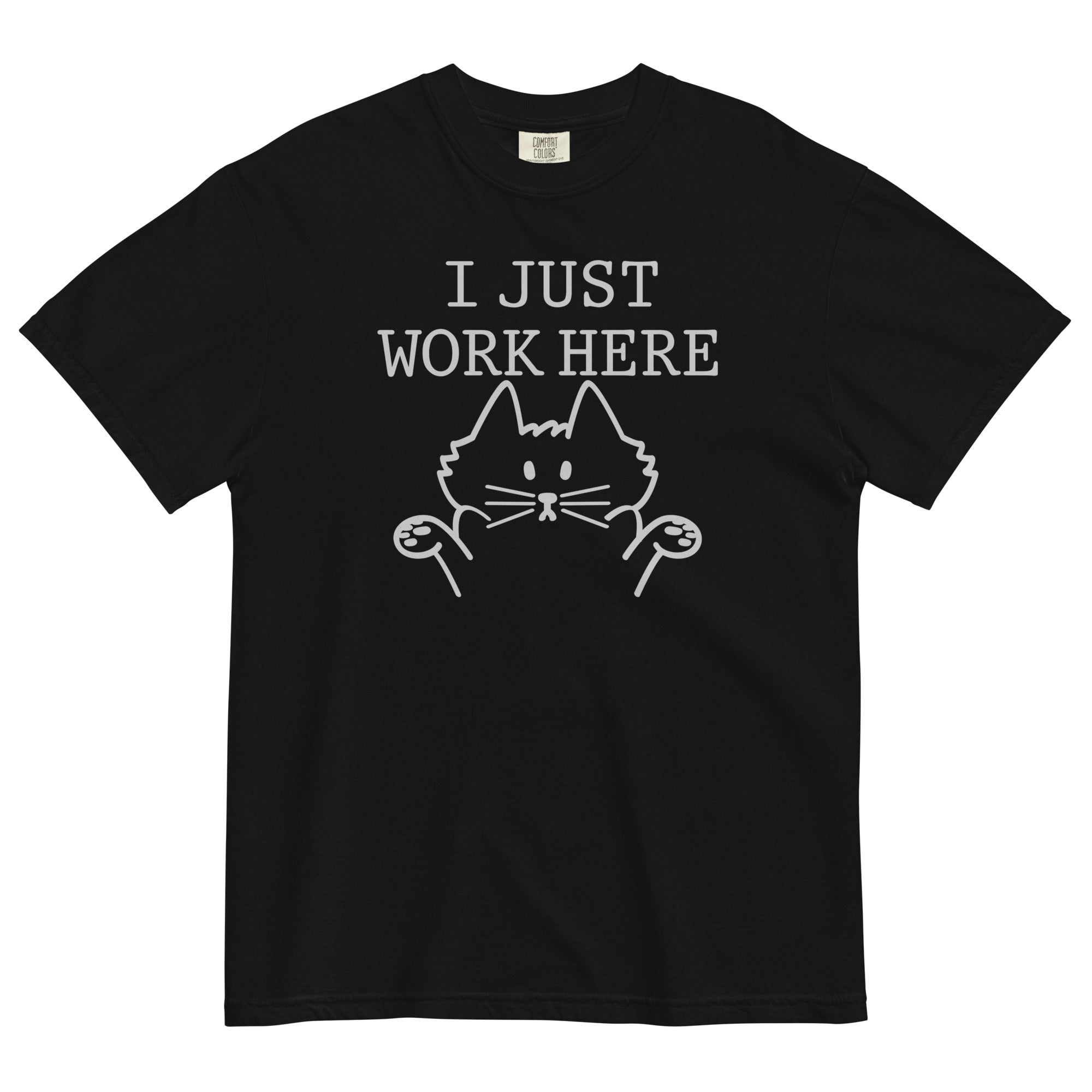 I Just Work Here Men's Relaxed Fit - Adult & Kids T-Shirts, Sweatshirts & Hoodies apparel design preview 1