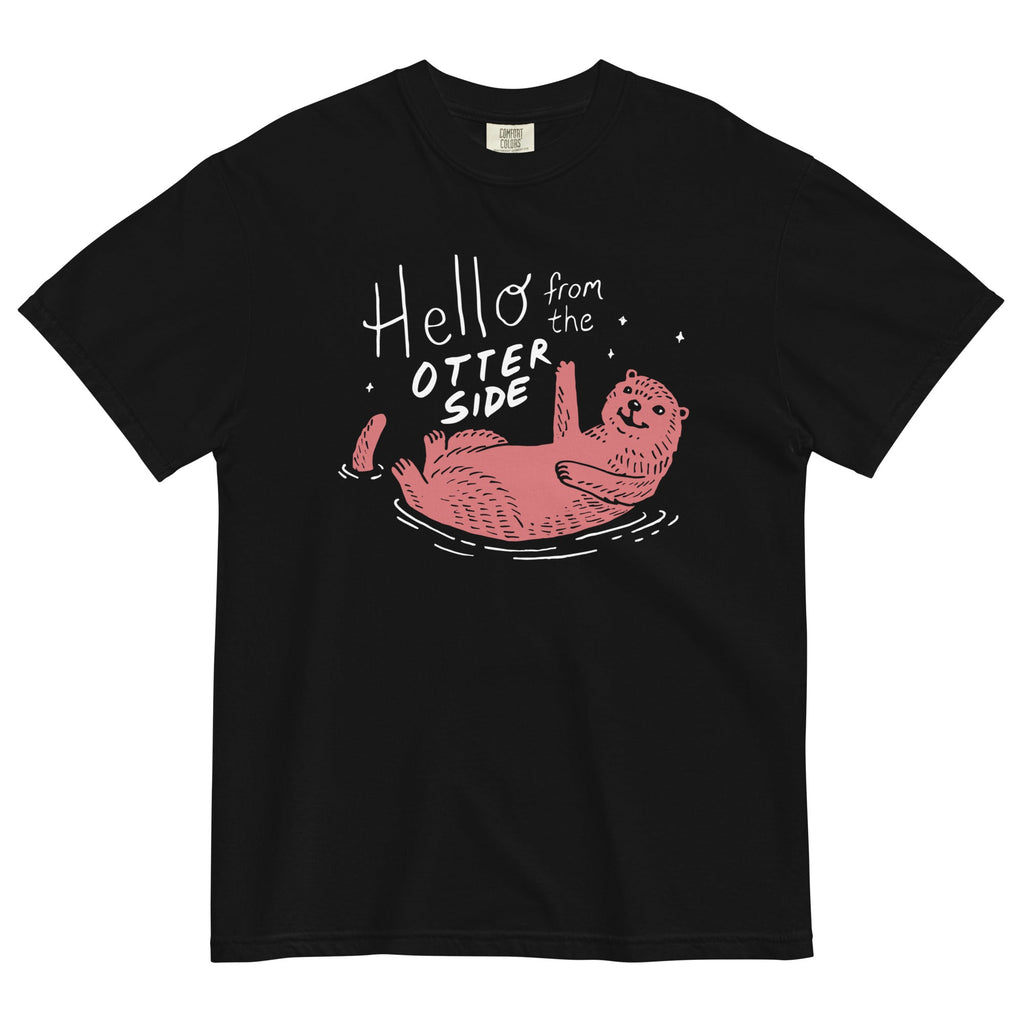 Hello From The Otter Side Men's Relaxed Fit - Adult & Kids T-Shirts, Sweatshirts & Hoodies apparel design preview 1