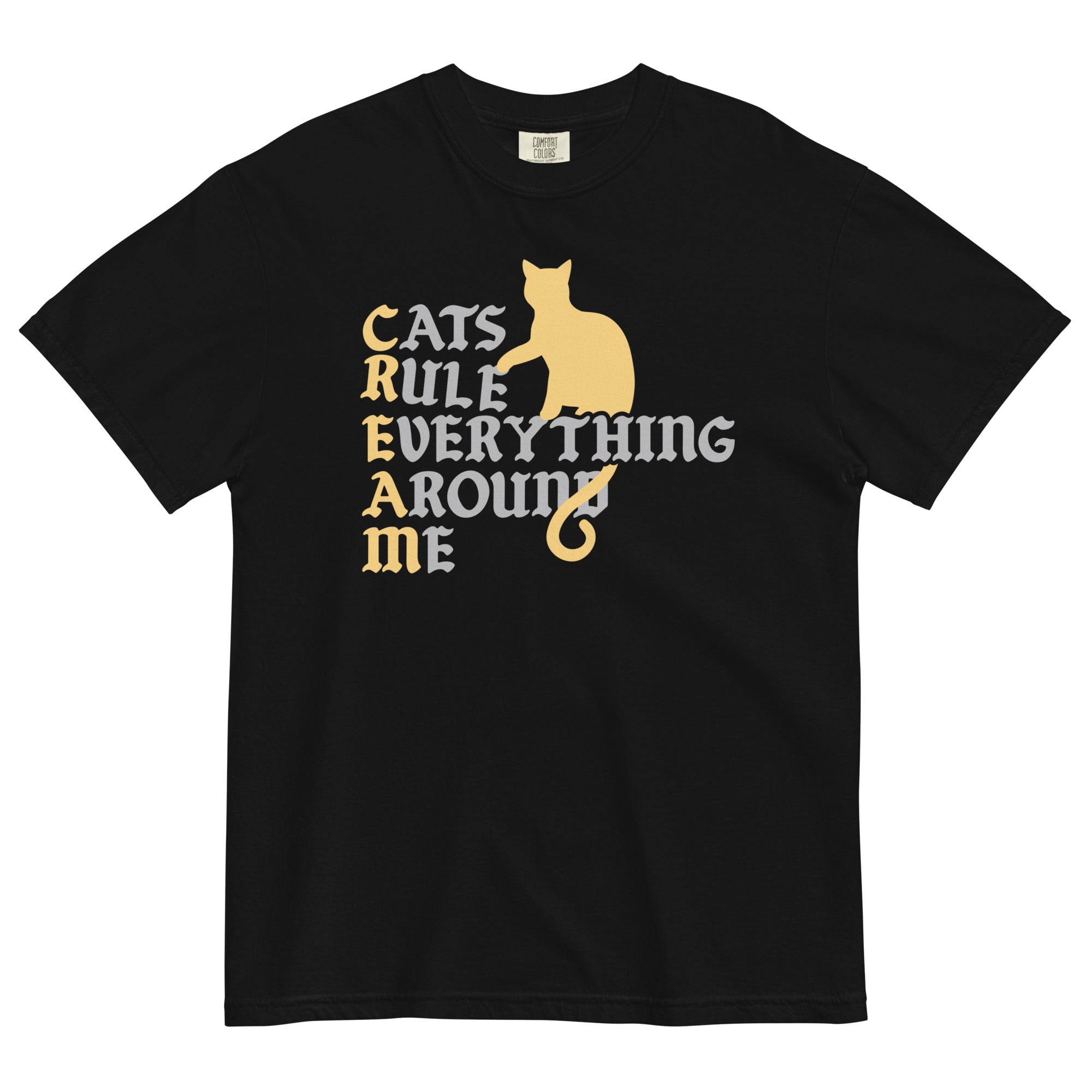 Cats Rule Everything Around Me Men's Relaxed Fit - Adult & Kids T-Shirts, Sweatshirts & Hoodies apparel design preview 1