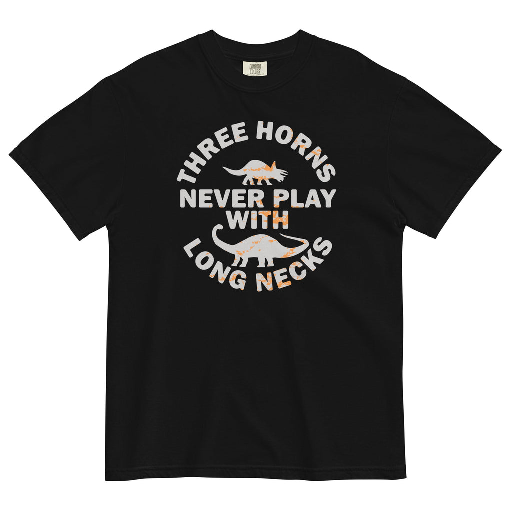 Three Horns Never Play With Long Necks Men's Relaxed - Adult & Kids T-Shirts, Sweatshirts & Hoodies apparel design preview 1