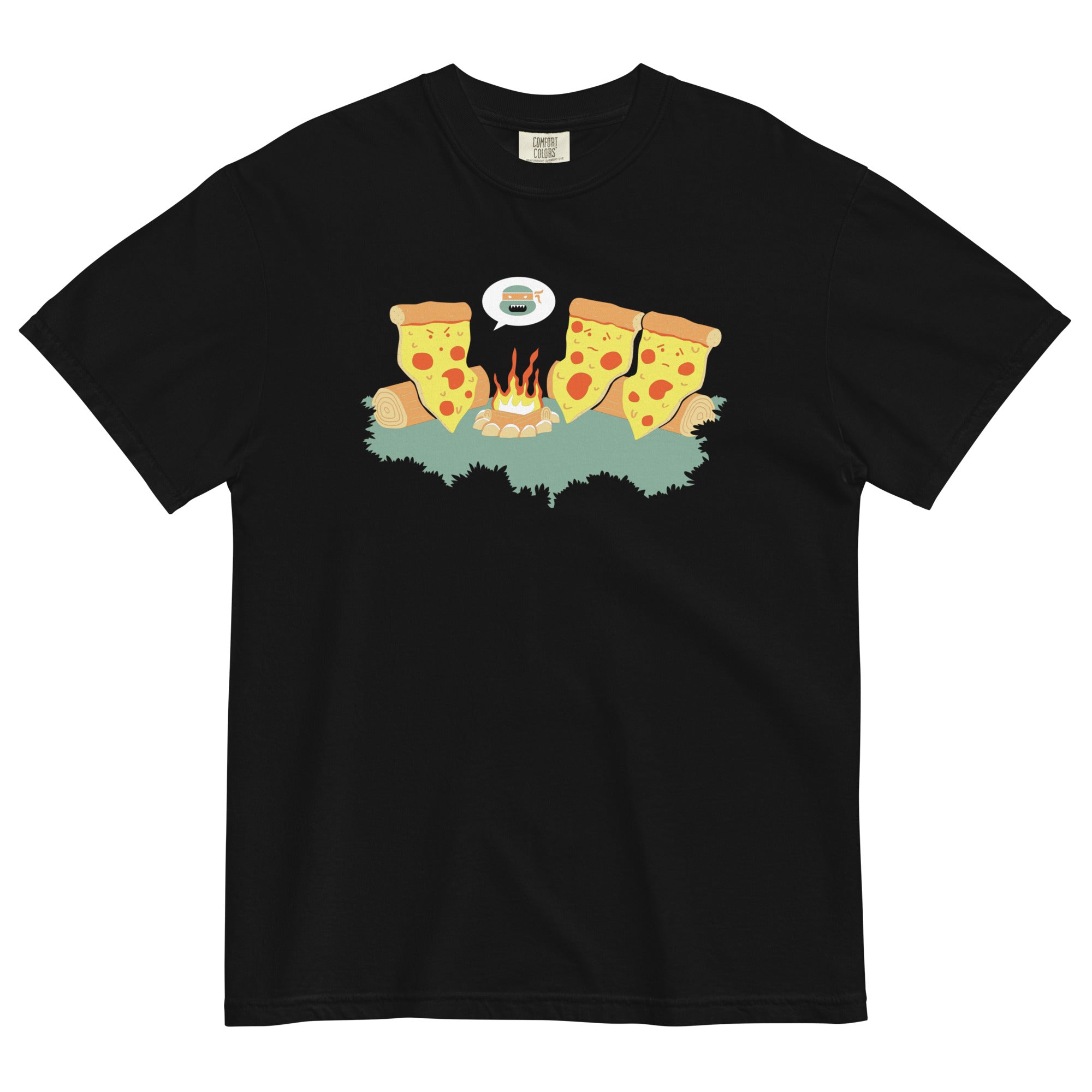 Pizza Campfire Story Men's Relaxed Fit - Adult & Kids T-Shirts, Sweatshirts & Hoodies apparel design preview 1