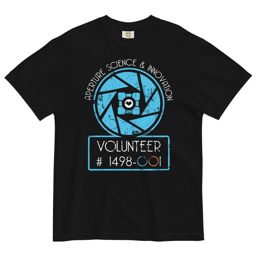 Aperture Science Volunteer Men's Relaxed Fit - Adult & Kids T-Shirts, Sweatshirts & Hoodies apparel design preview 1