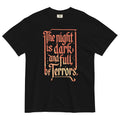 The Night Is Dark And Full Of Terrors Men's Relaxed - Adult & Kids T-Shirts, Sweatshirts & Hoodies apparel design preview 1