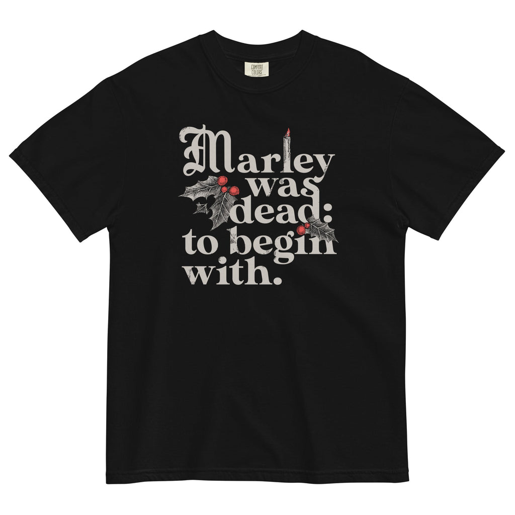 Marley Was Dead: To Begin With Men's Relaxed Fit - Adult & Kids T-Shirts, Sweatshirts & Hoodies apparel design preview 1