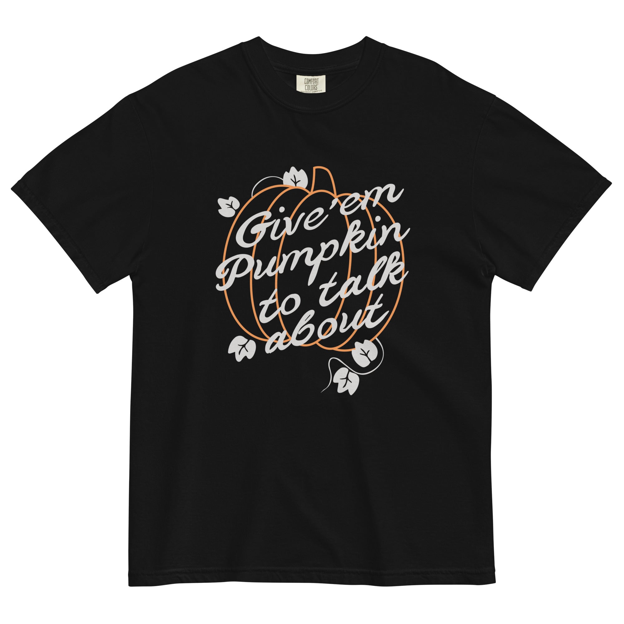 Give 'em Pumpkin To Talk About Men's Relaxed Fit - Adult & Kids T-Shirts, Sweatshirts & Hoodies apparel design preview 1