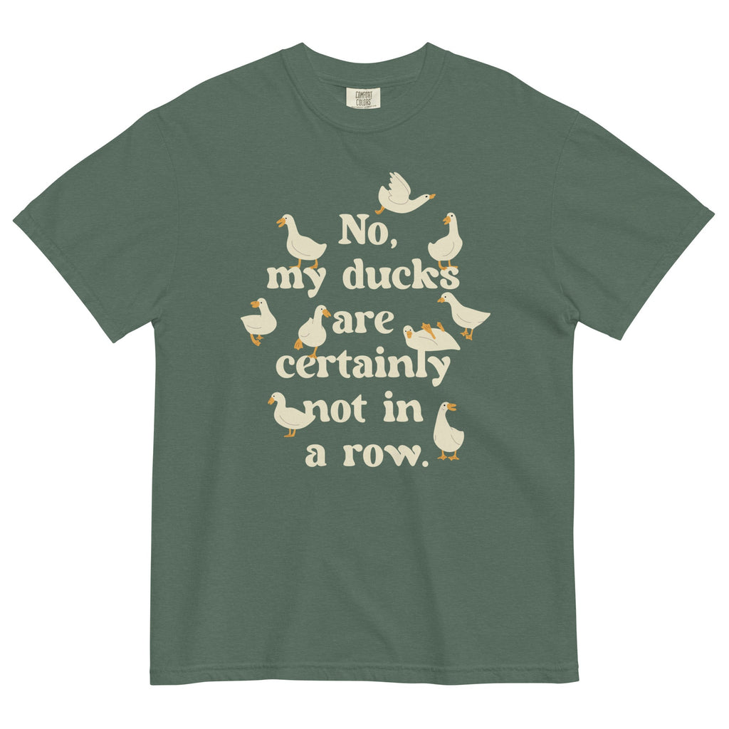 No, My Ducks Are Certainly Not In A Row Men's Relaxed - Adult & Kids T-Shirts, Sweatshirts & Hoodies apparel design preview 1