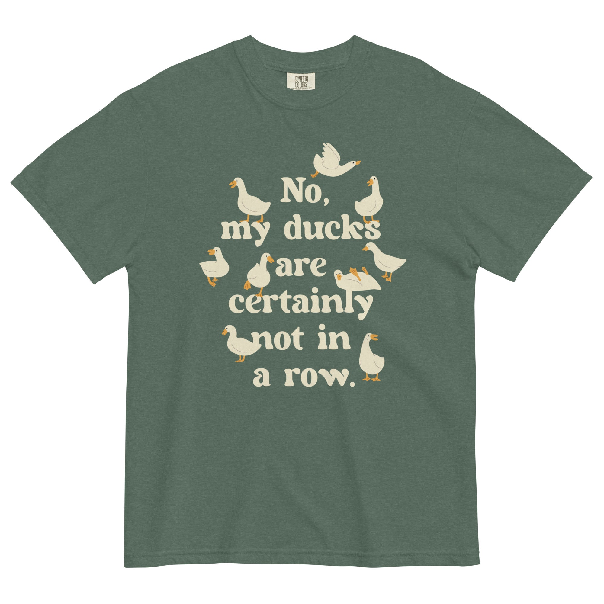 No, My Ducks Are Certainly Not In A Row Men's Relaxed - Adult & Kids T-Shirts, Sweatshirts & Hoodies apparel design preview 1