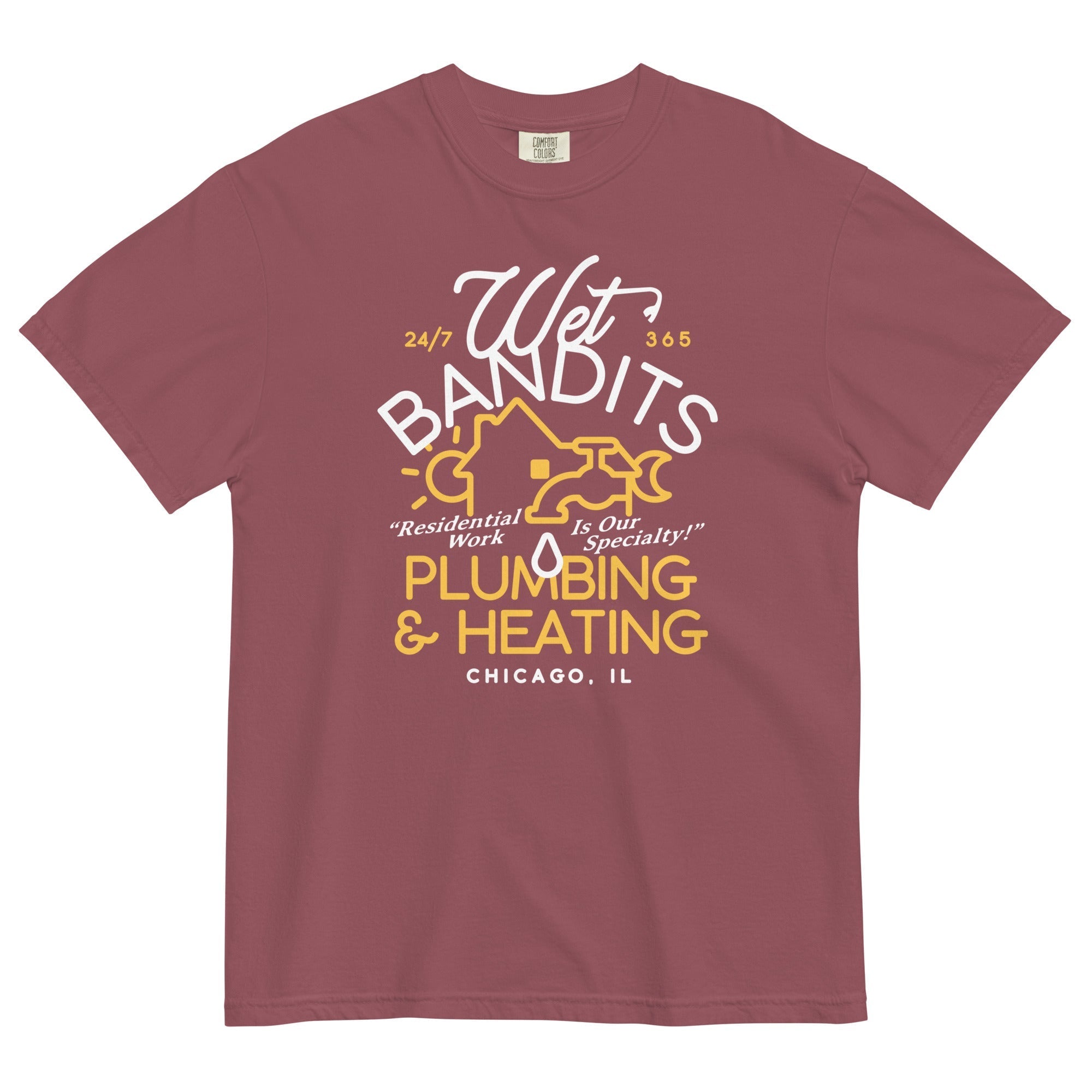 Wet Bandits Plumbing Heating Men's Relaxed Fit - Adult & Kids T-Shirts, Sweatshirts & Hoodies apparel design preview 1