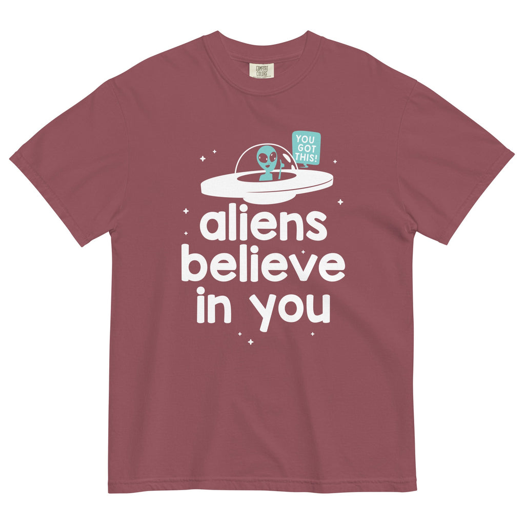 Aliens Believe In You Men's Relaxed Fit - Adult & Kids T-Shirts, Sweatshirts & Hoodies apparel design preview 1