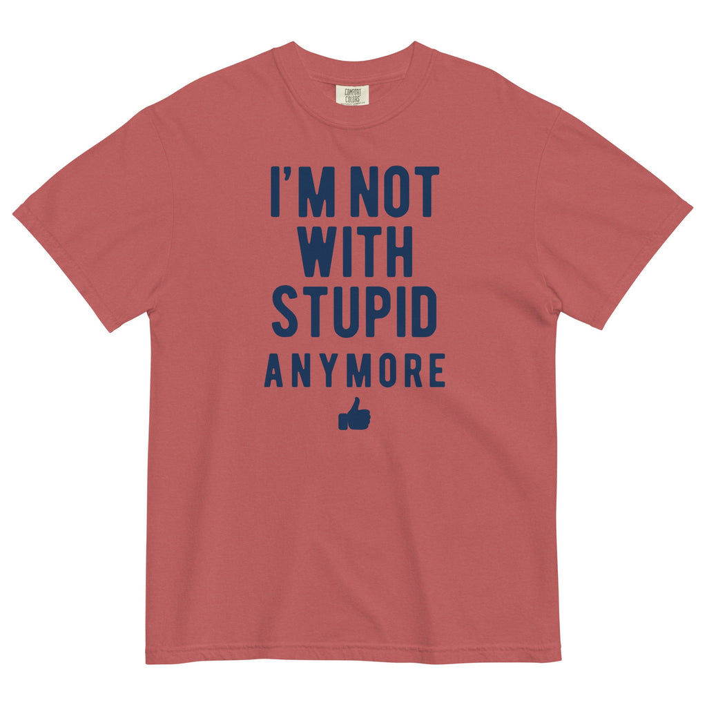 I'm Not With Stupid Anymore Men's Relaxed Fit - Adult & Kids T-Shirts, Sweatshirts & Hoodies apparel design preview 1