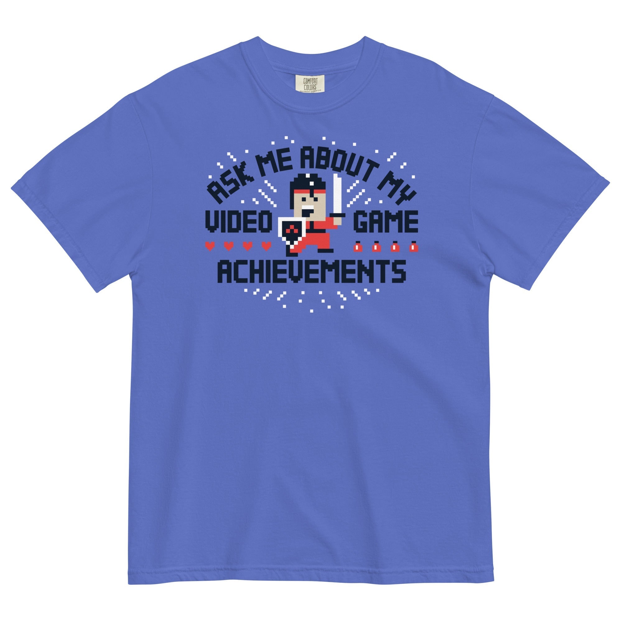 Ask Me About My Video Game Achievements Men's Relaxed - Adult & Kids T-Shirts, Sweatshirts & Hoodies apparel design preview 1