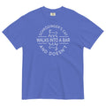 Schrodinger's Cat Walks Into A Bar Men's Relaxed Fit - Adult & Kids T-Shirts, Sweatshirts & Hoodies apparel design preview 1