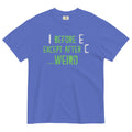 I Before E Except After C Men's Relaxed Fit - Adult & Kids T-Shirts, Sweatshirts & Hoodies apparel design preview 1