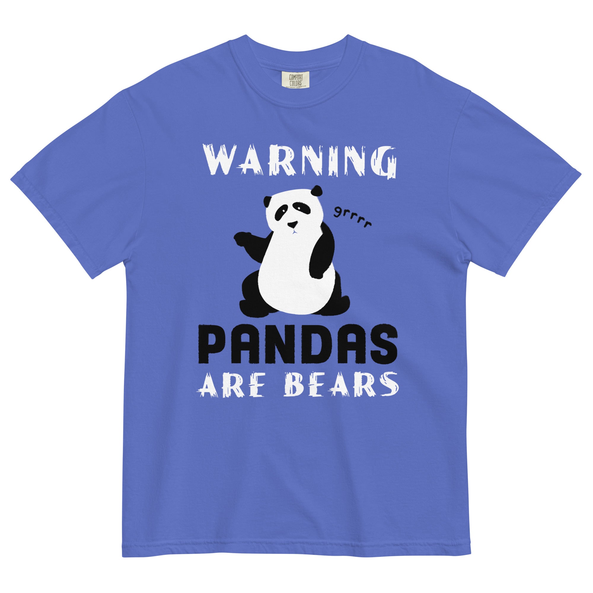 Warning, Pandas Are Bears Men's Relaxed Fit - Adult & Kids T-Shirts, Sweatshirts & Hoodies apparel design preview 1