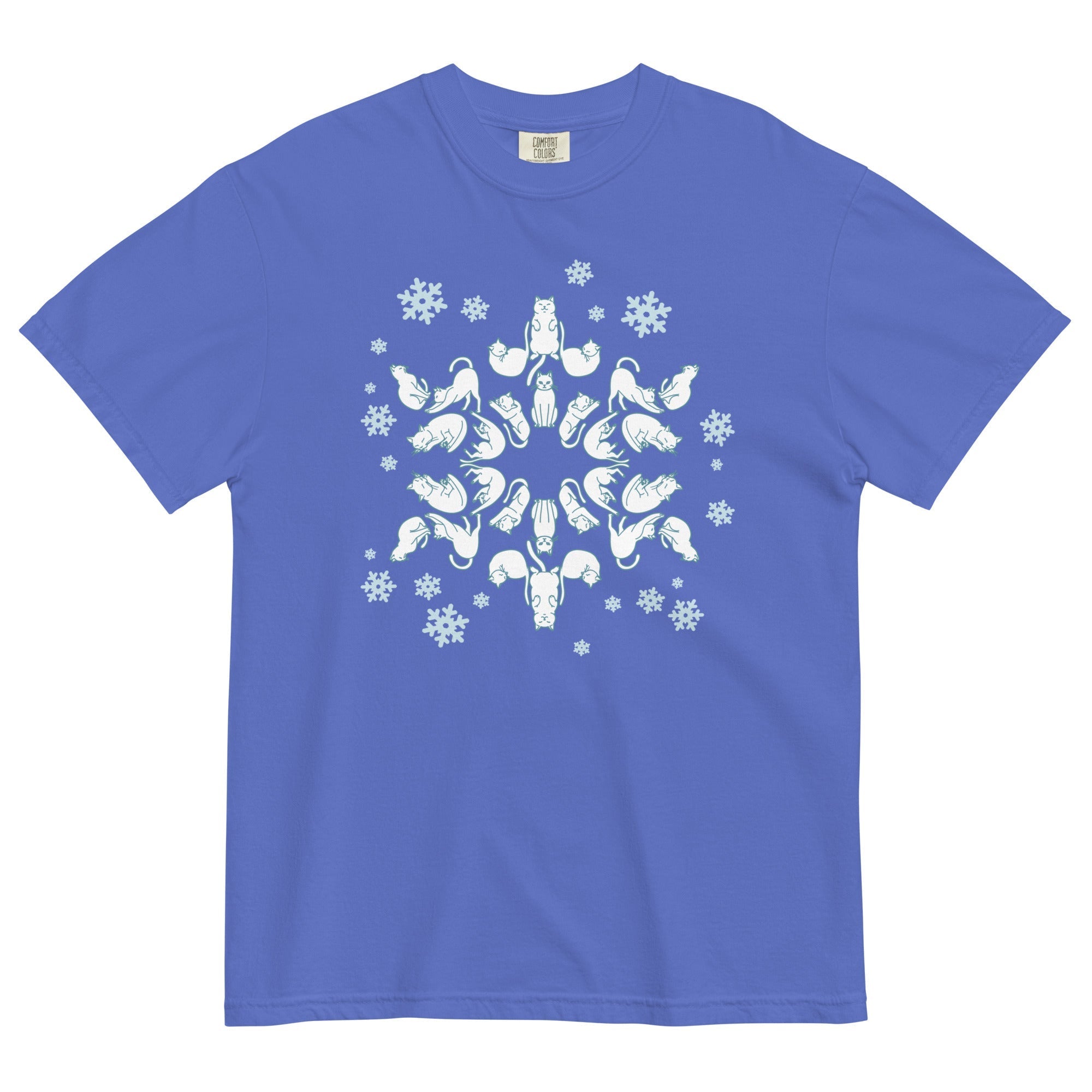 Cat Snowflake Men's Relaxed Fit - Adult & Kids T-Shirts, Sweatshirts & Hoodies apparel design preview 1