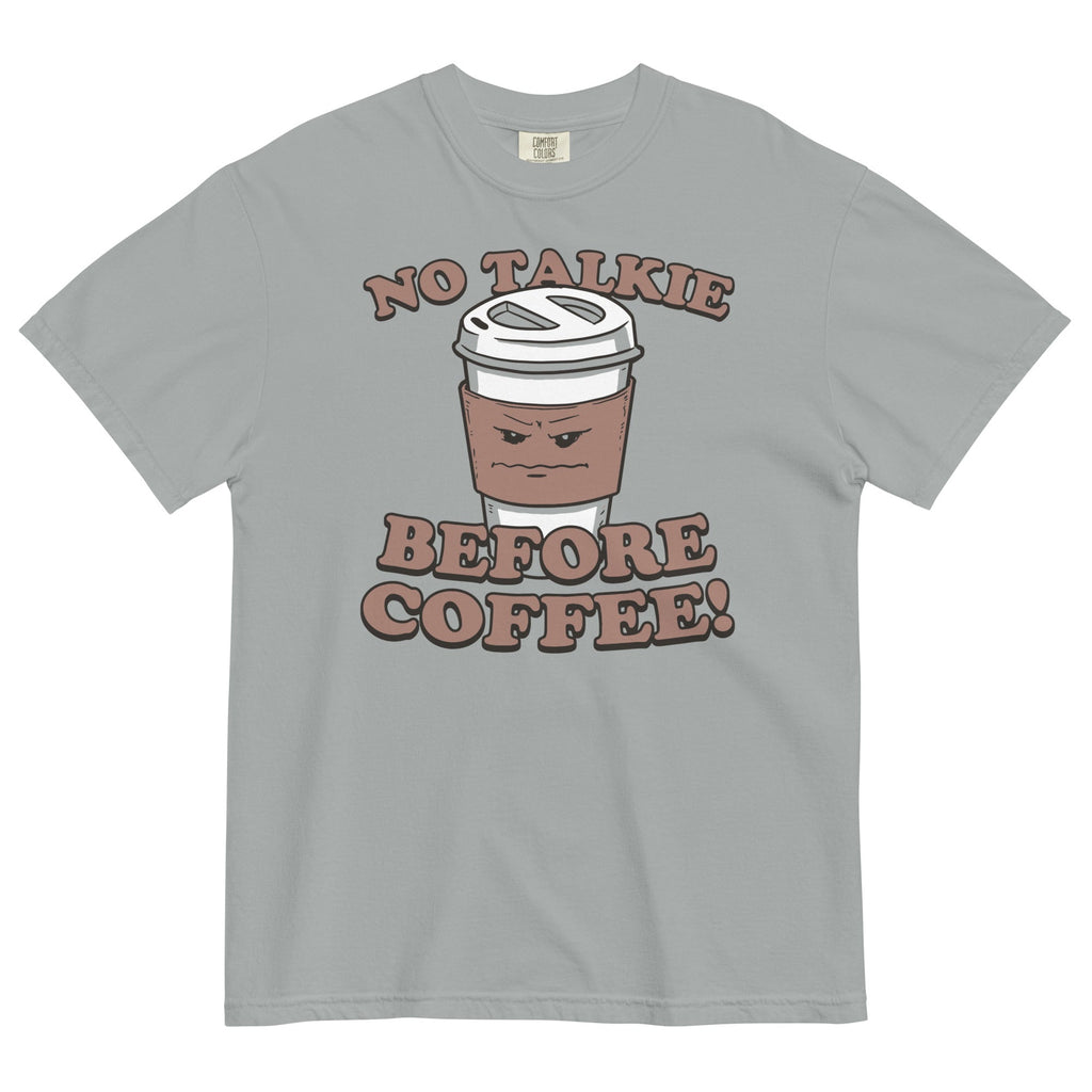 No Talkie Before Coffee! Men's Relaxed Fit - Adult & Kids T-Shirts, Sweatshirts & Hoodies apparel design preview 1
