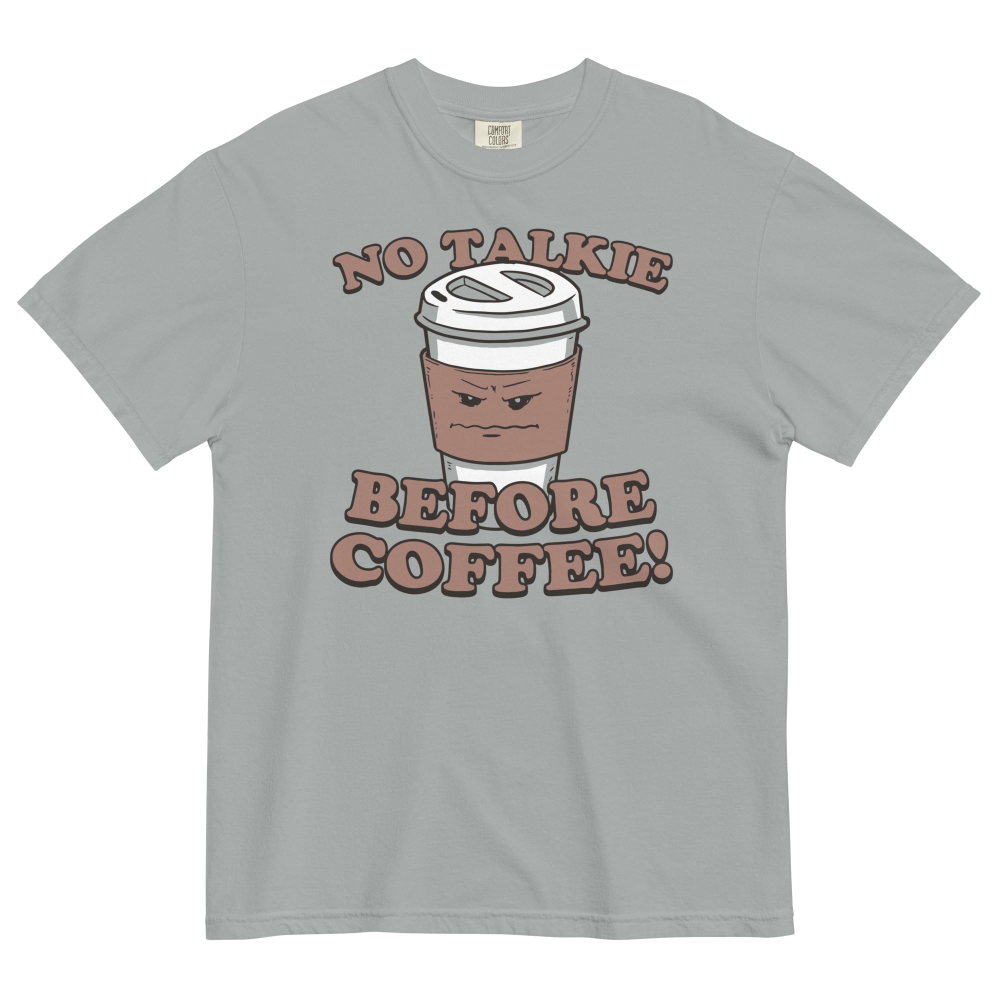 No Talkie Before Coffee! Men's Relaxed Fit - Adult & Kids T-Shirts, Sweatshirts & Hoodies apparel design preview 1