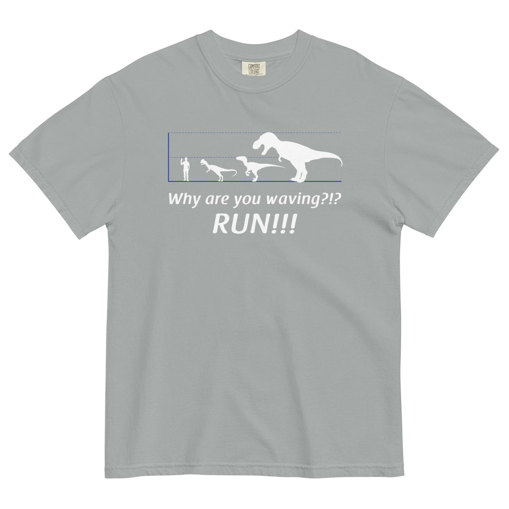 Why Are You Waving? Run! Men's Relaxed Fit - Adult & Kids T-Shirts, Sweatshirts & Hoodies apparel design preview 1
