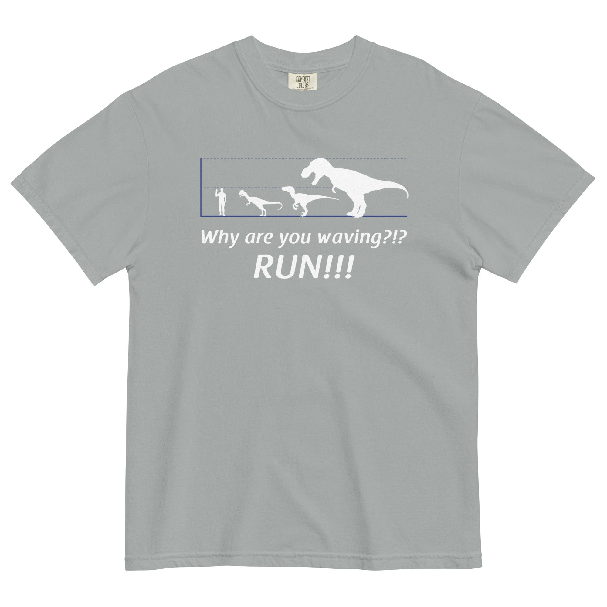 Why Are You Waving? Run! Men's Relaxed Fit - Adult & Kids T-Shirts, Sweatshirts & Hoodies apparel design preview 1