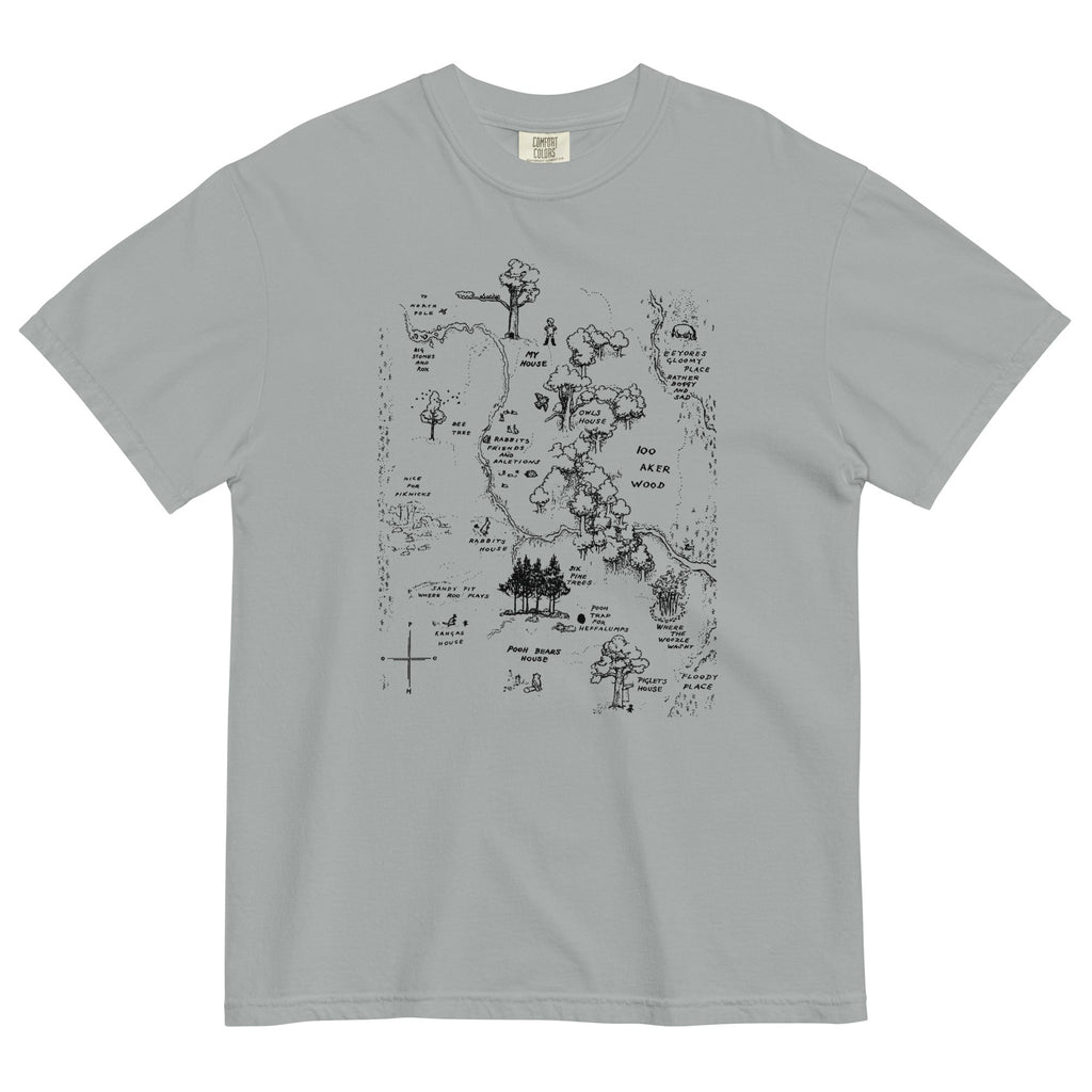 100 Acre Map Men's Relaxed Fit - Adult & Kids T-Shirts, Sweatshirts & Hoodies apparel design preview 1