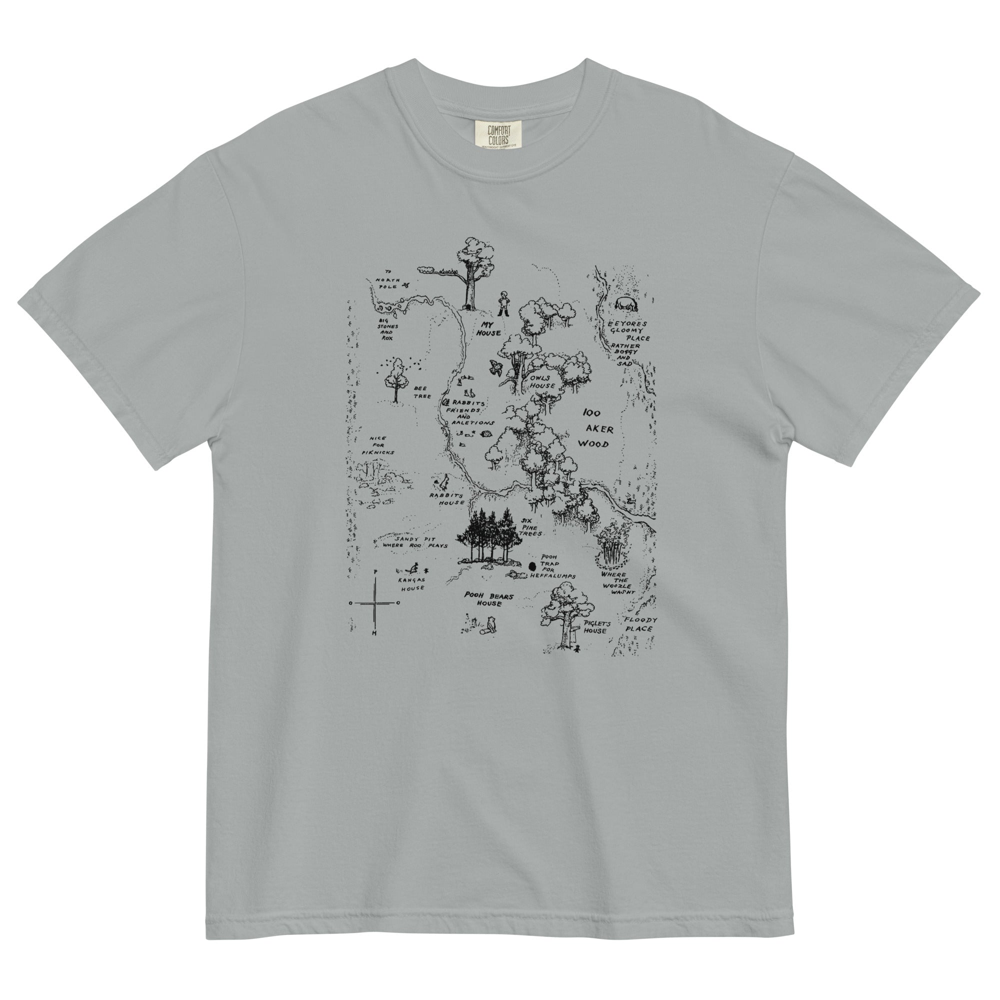 100 Acre Map Men's Relaxed Fit - Adult & Kids T-Shirts, Sweatshirts & Hoodies apparel design preview 1