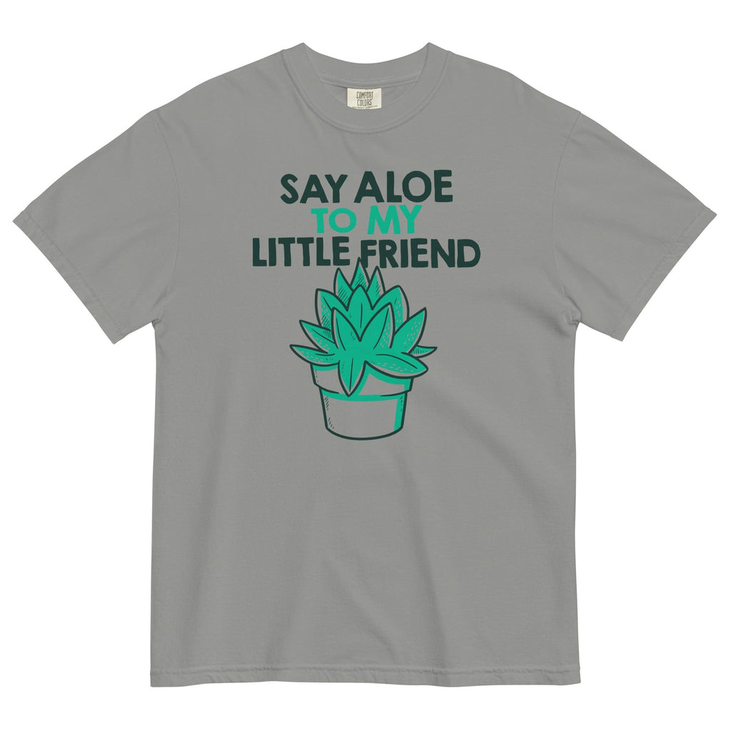 Say Aloe To My Little Friend Men's Relaxed Fit - Adult & Kids T-Shirts, Sweatshirts & Hoodies apparel design preview 1