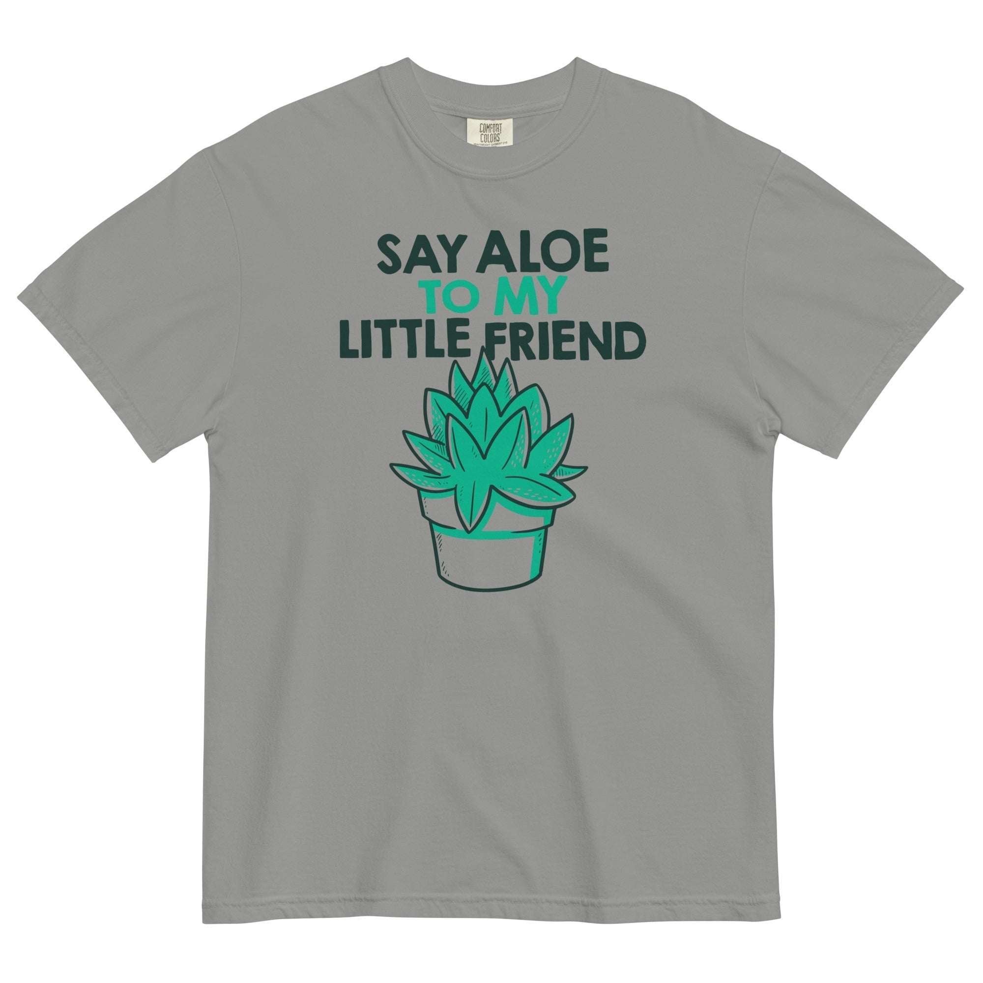 Say Aloe To My Little Friend Men's Relaxed Fit - Adult & Kids T-Shirts, Sweatshirts & Hoodies apparel design preview 1