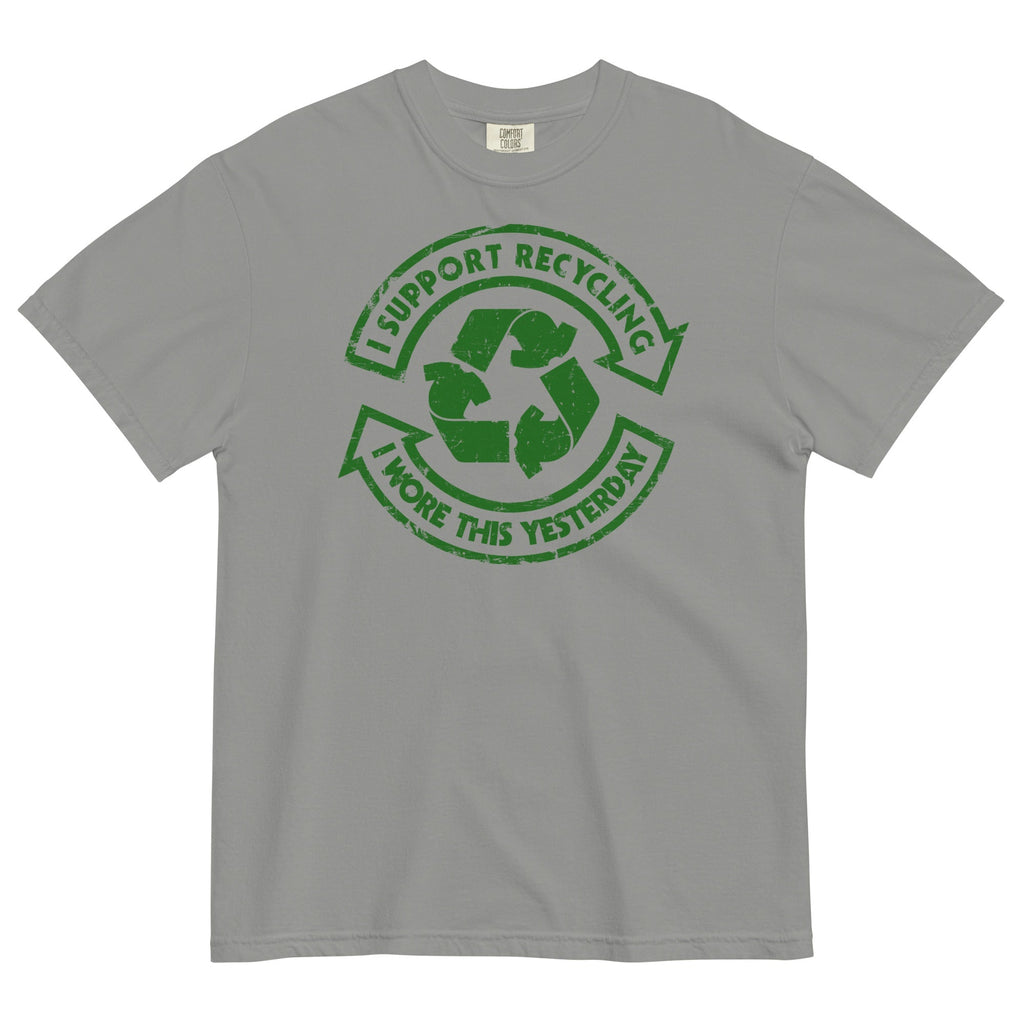 I Support Recycling Men's Relaxed Fit - Adult & Kids T-Shirts, Sweatshirts & Hoodies apparel design preview 1