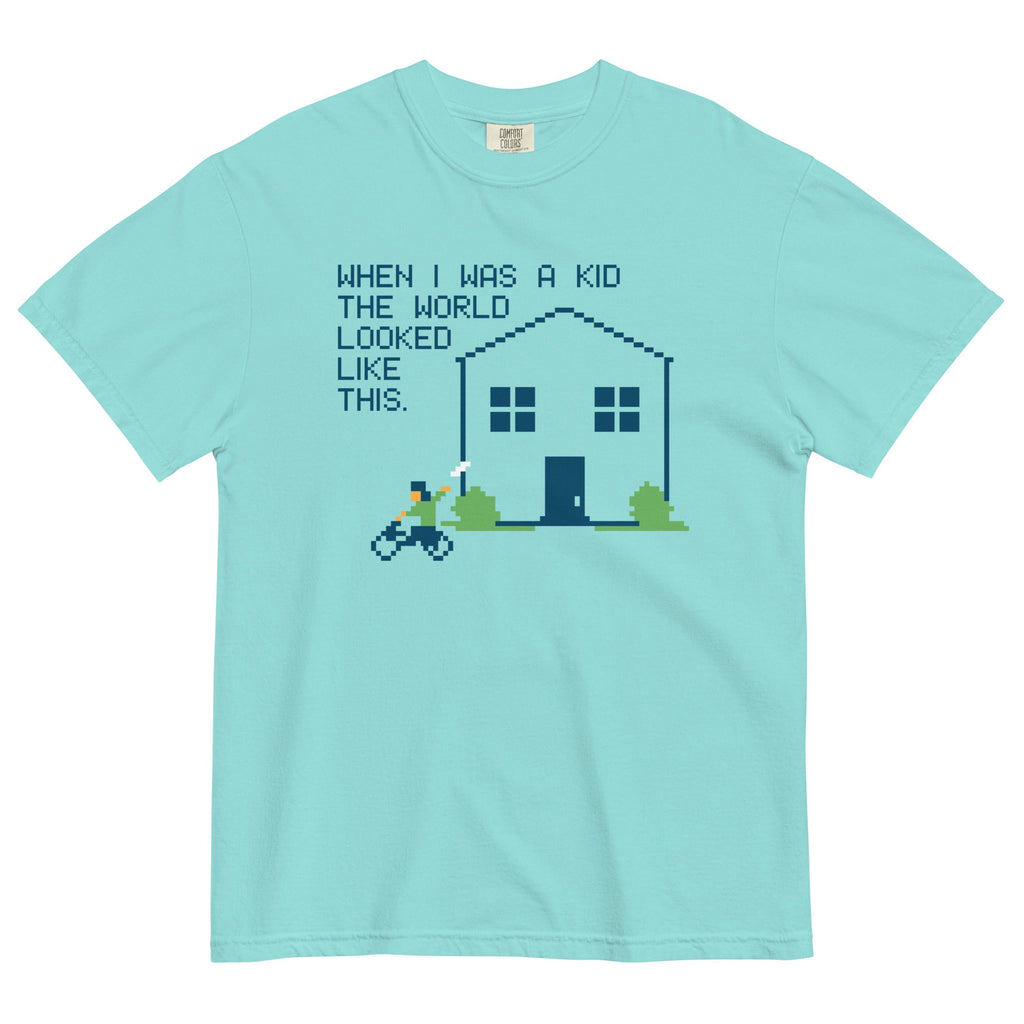 When I Was A Kid The World Men's Relaxed Fit - Adult & Kids T-Shirts, Sweatshirts & Hoodies apparel design preview 1