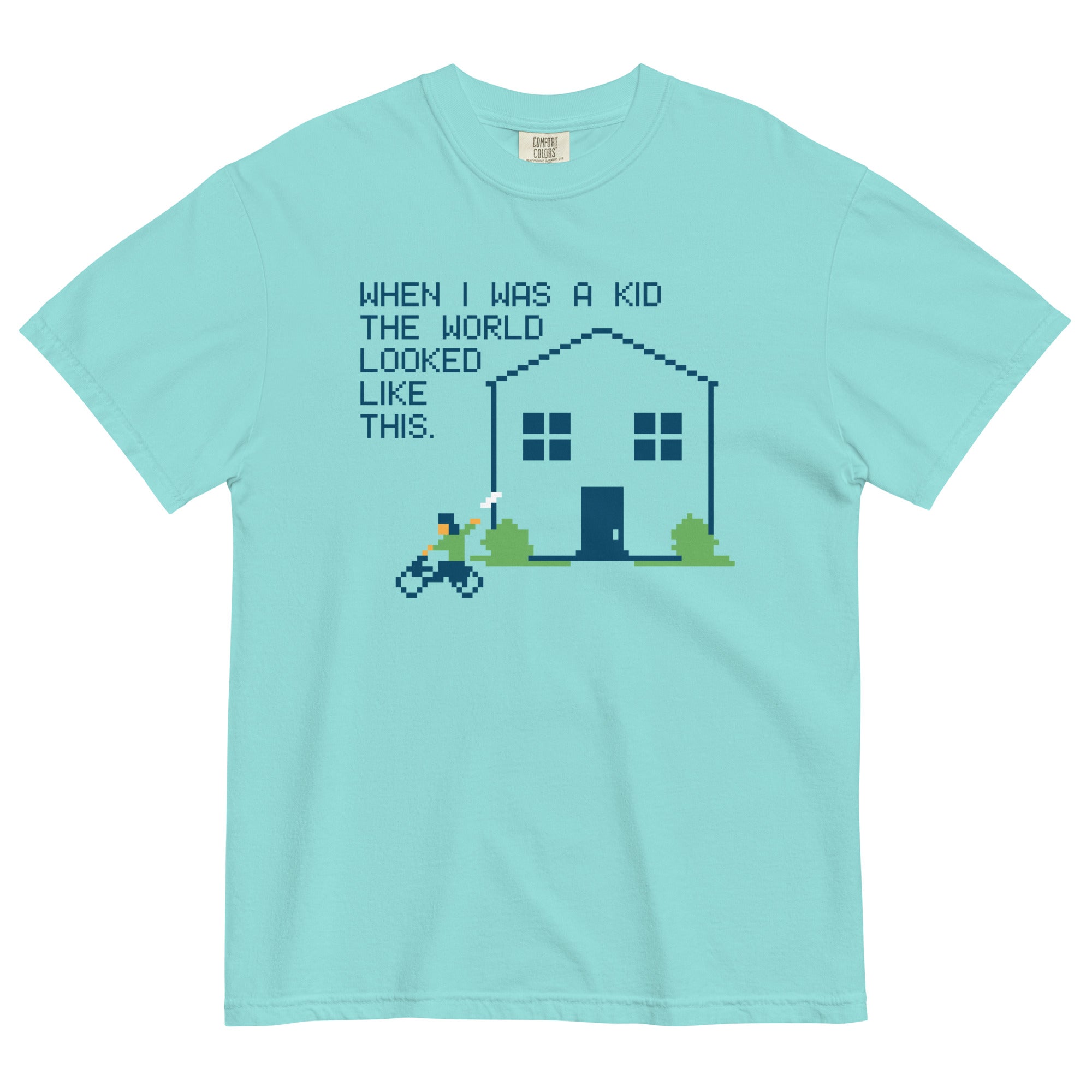 When I Was A Kid The World Men's Relaxed Fit - Adult & Kids T-Shirts, Sweatshirts & Hoodies apparel design preview 1