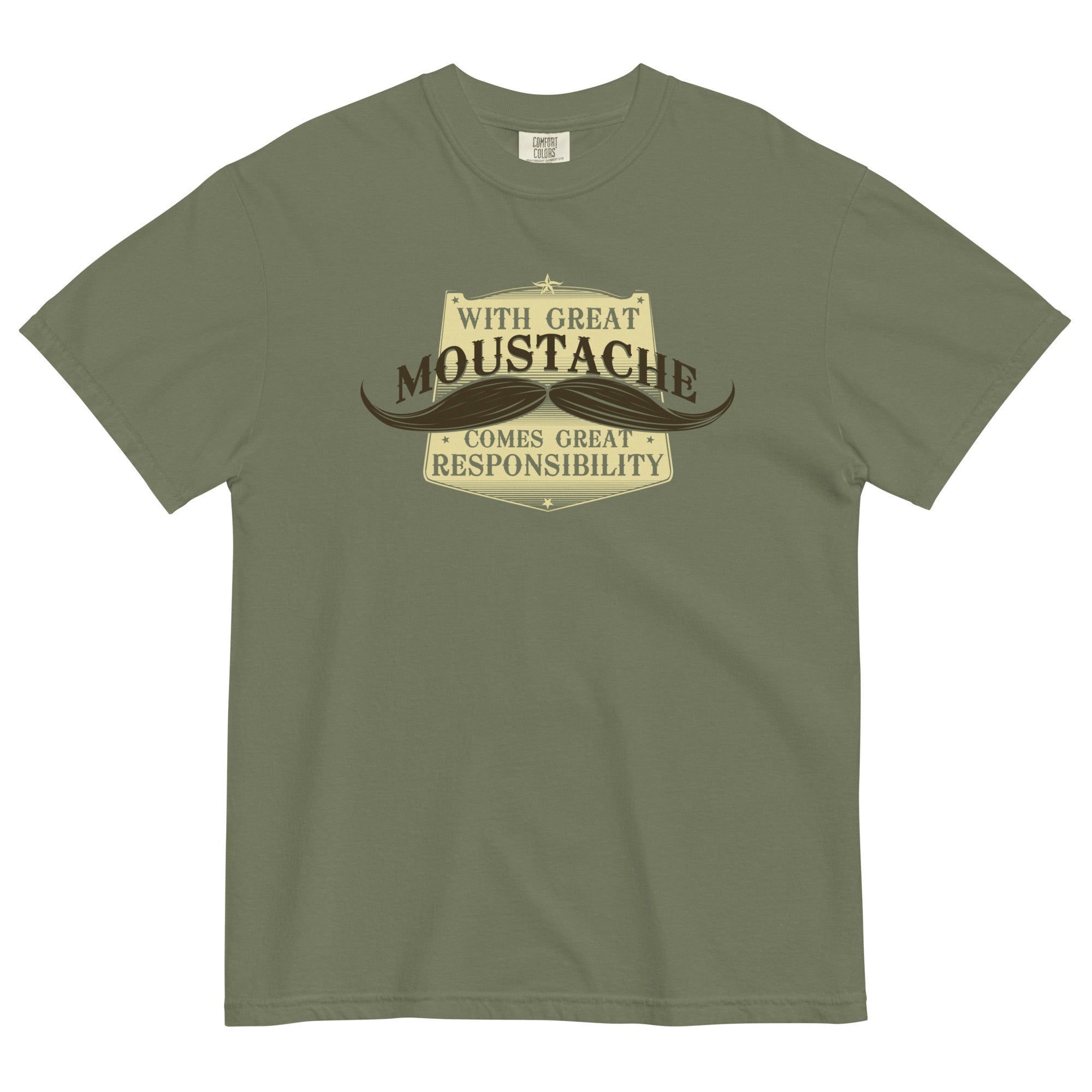 With Great Moustache Men's Relaxed Fit - Adult & Kids T-Shirts, Sweatshirts & Hoodies apparel design preview 1
